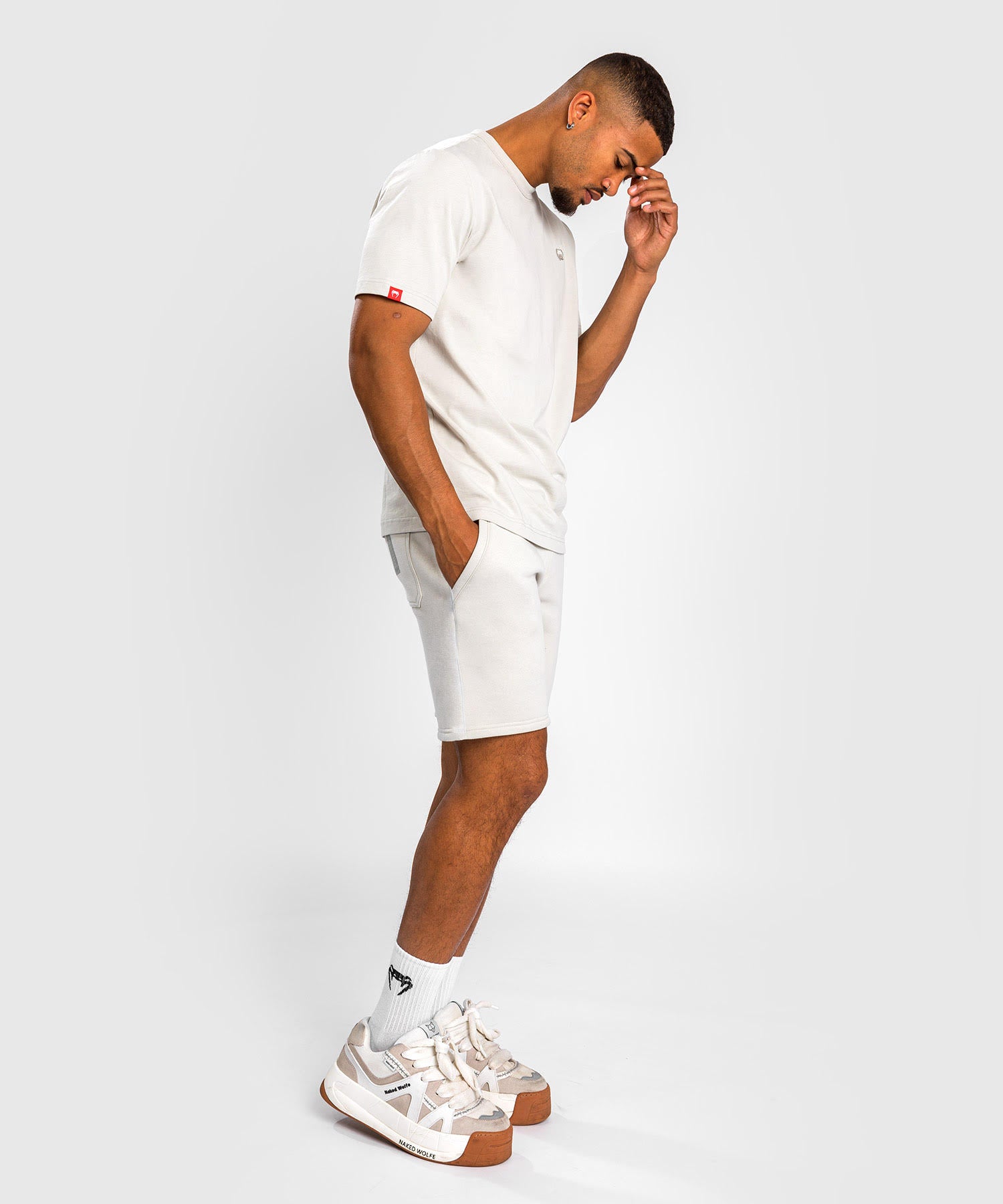 Short en coton Venum Silent Power - Beige - product-type_Shorts en Coton