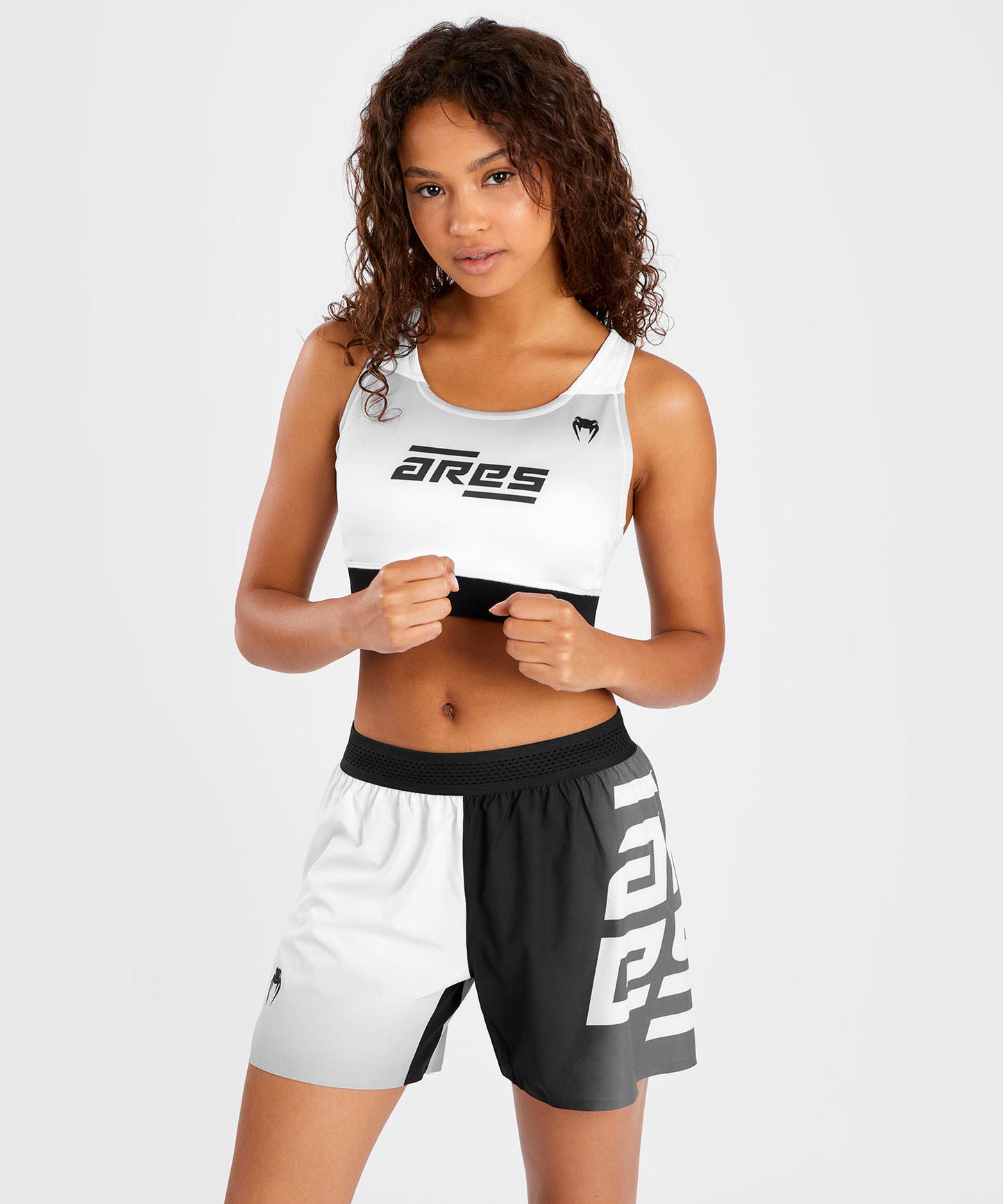 Fightshort Pour Femmes Venum x Ares - Blanc - product-type_Shorts de MMA