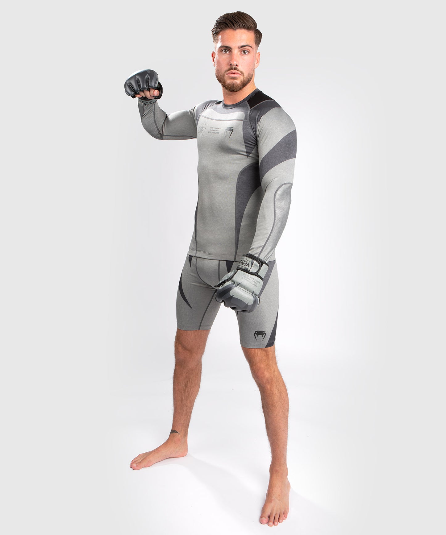 T-Shirt de Compression Venum Stone - Manches Longues - Vert Minéral - T-shirts de compression