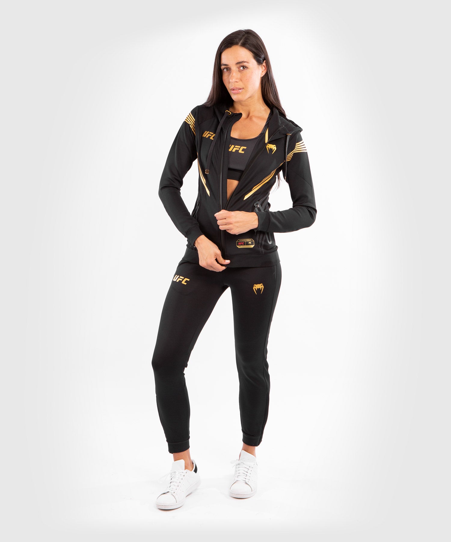 Sweatshirt à Capuche Femme Fighters UFC Venum Authentic Fight Night - Champion - Sweatshirts