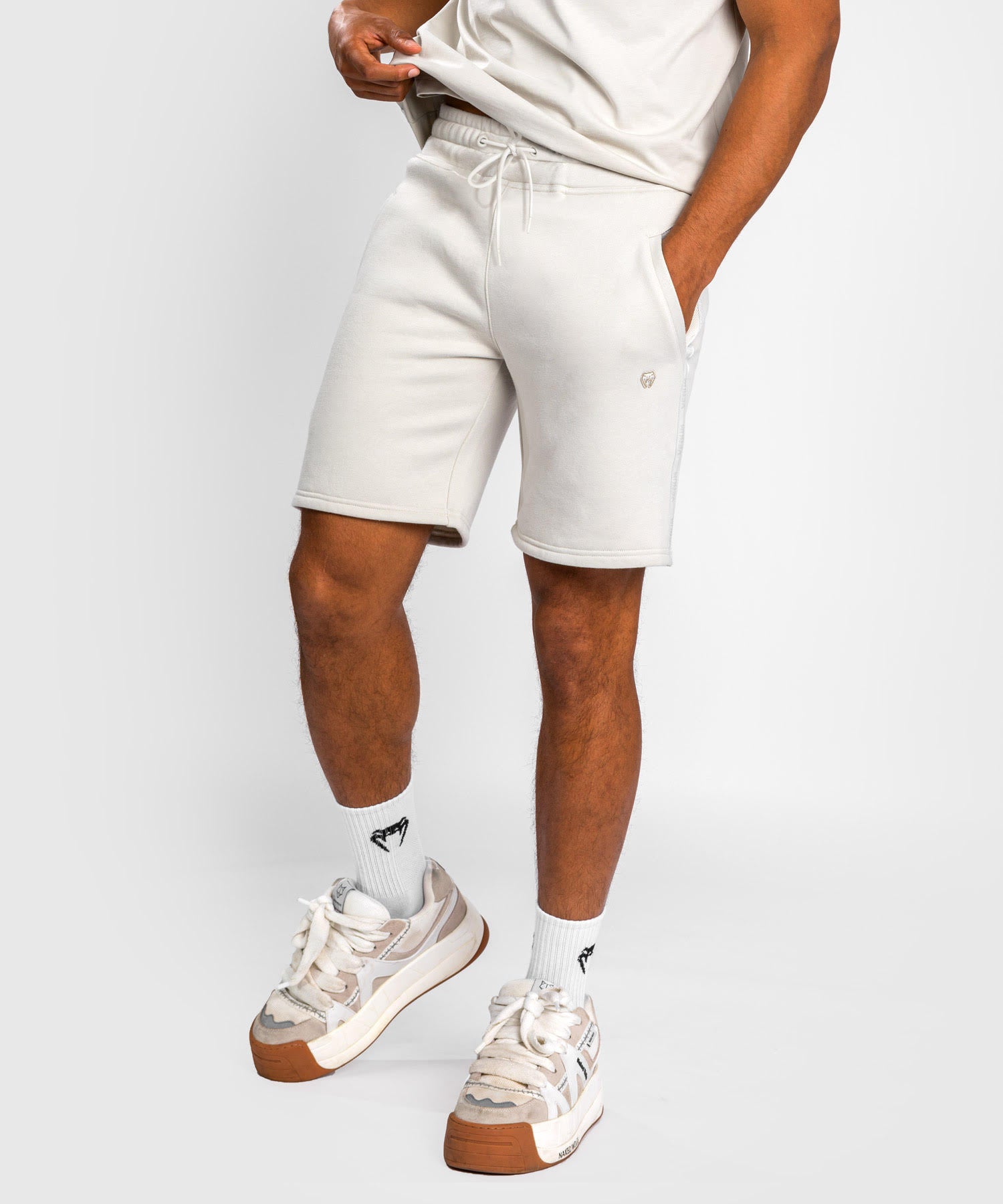 Short en coton Venum Silent Power - Beige - product-type_Shorts en Coton