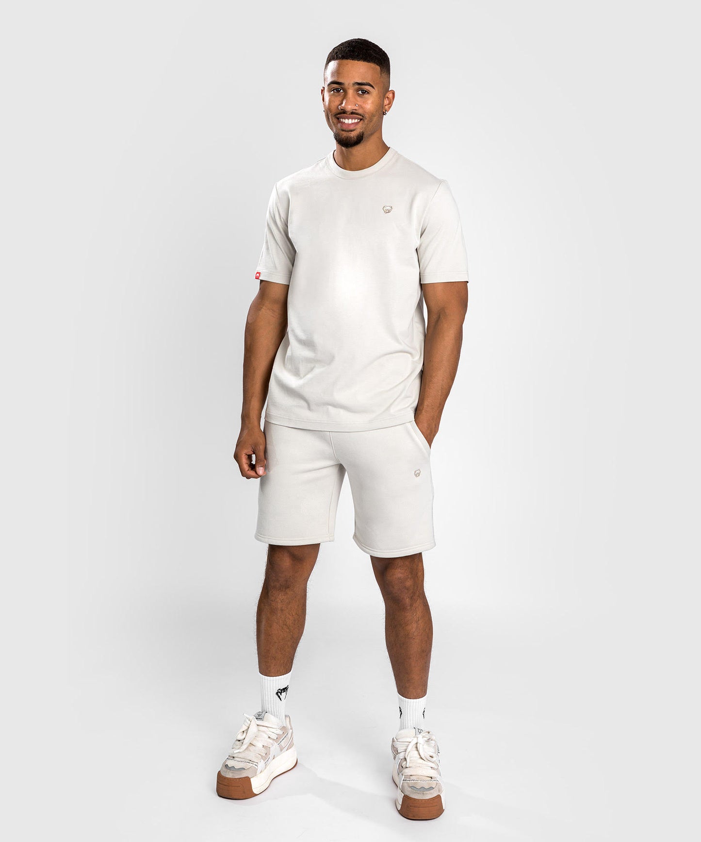 Short en coton Venum Silent Power - Beige - product-type_Shorts en Coton