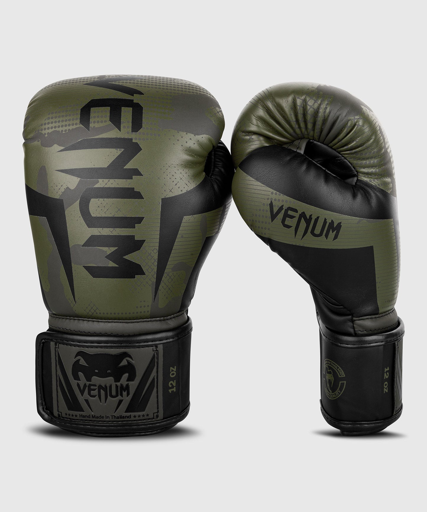 Gants de boxe Venum Elite - Kaki/Noir