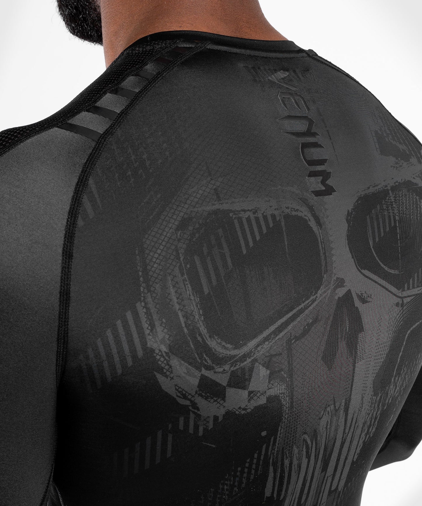 T-Shirt de compression Venum Skull - Manches longues - Noir/Noir - product-type_T-Shirts de Compression