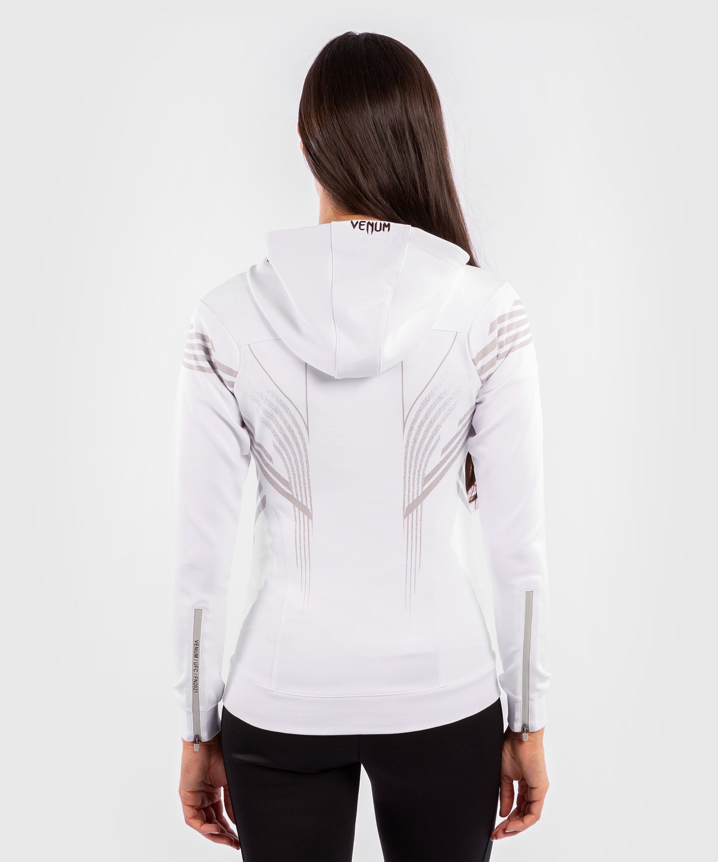 Sweatshirt à Capuche Femme Fighters UFC Venum Authentic Fight Night - Blanc - Sweatshirts