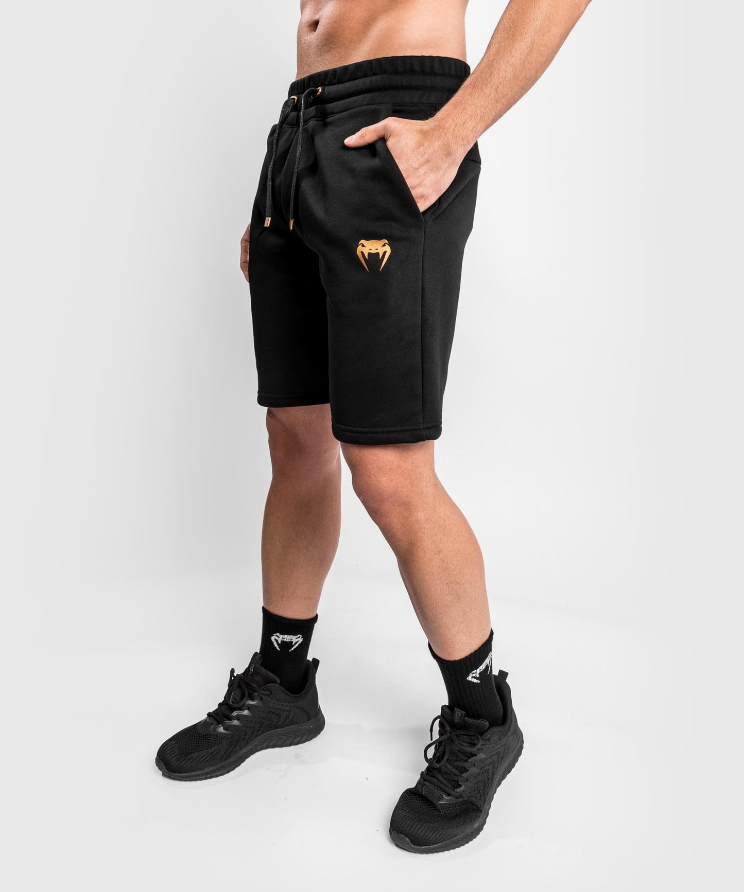 Short en Coton Venum Classic - Noir/Bronze - Shorts de fitness