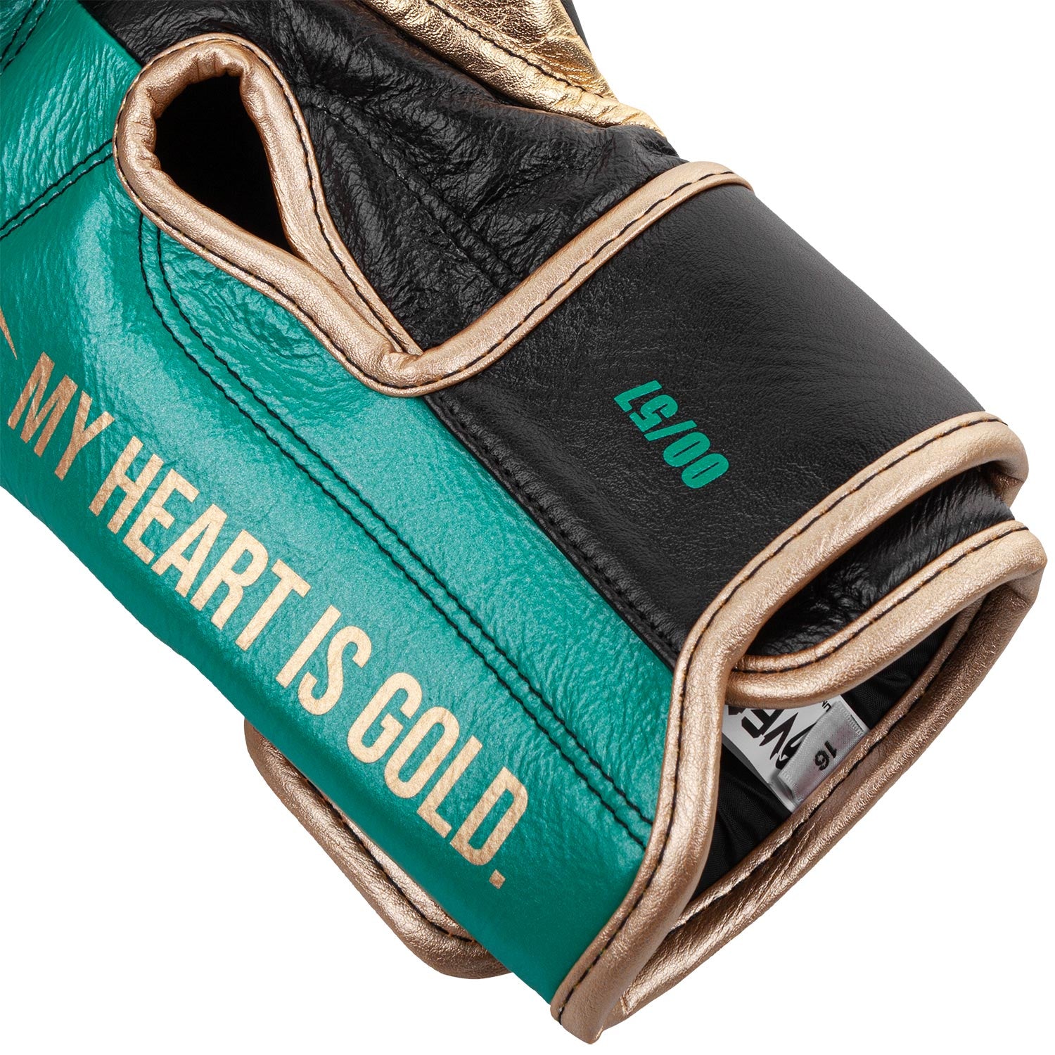 Gants de boxe Pro Venum Giant 2.0 - Edition limitée WBC - Velcro - Vert Métallique/Doré - Gants de boxe Pro