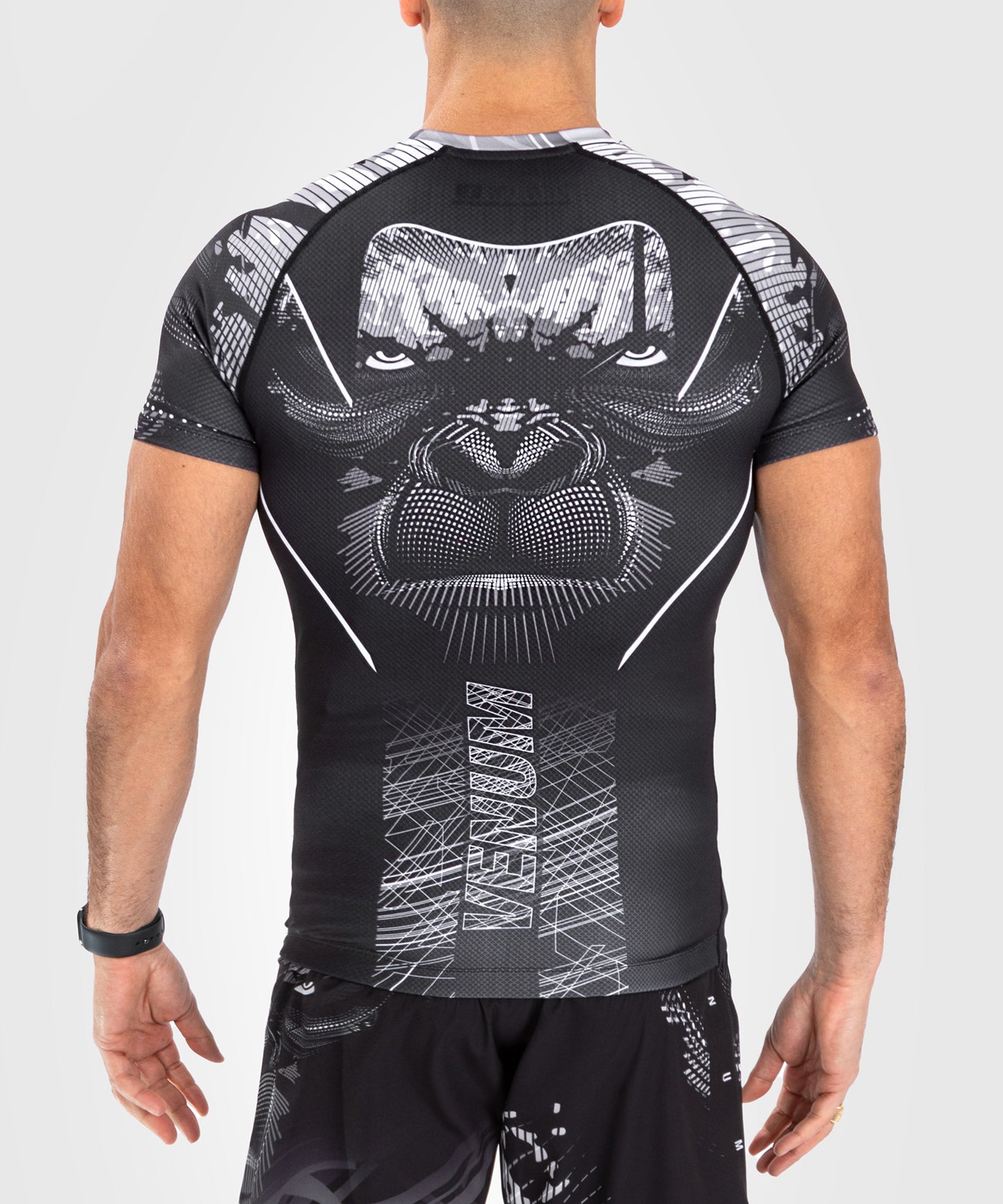 Rashguard Manches Courtes Venum Gorilla Jungle - Noir/Blanc - product-type_T-Shirts de Compression