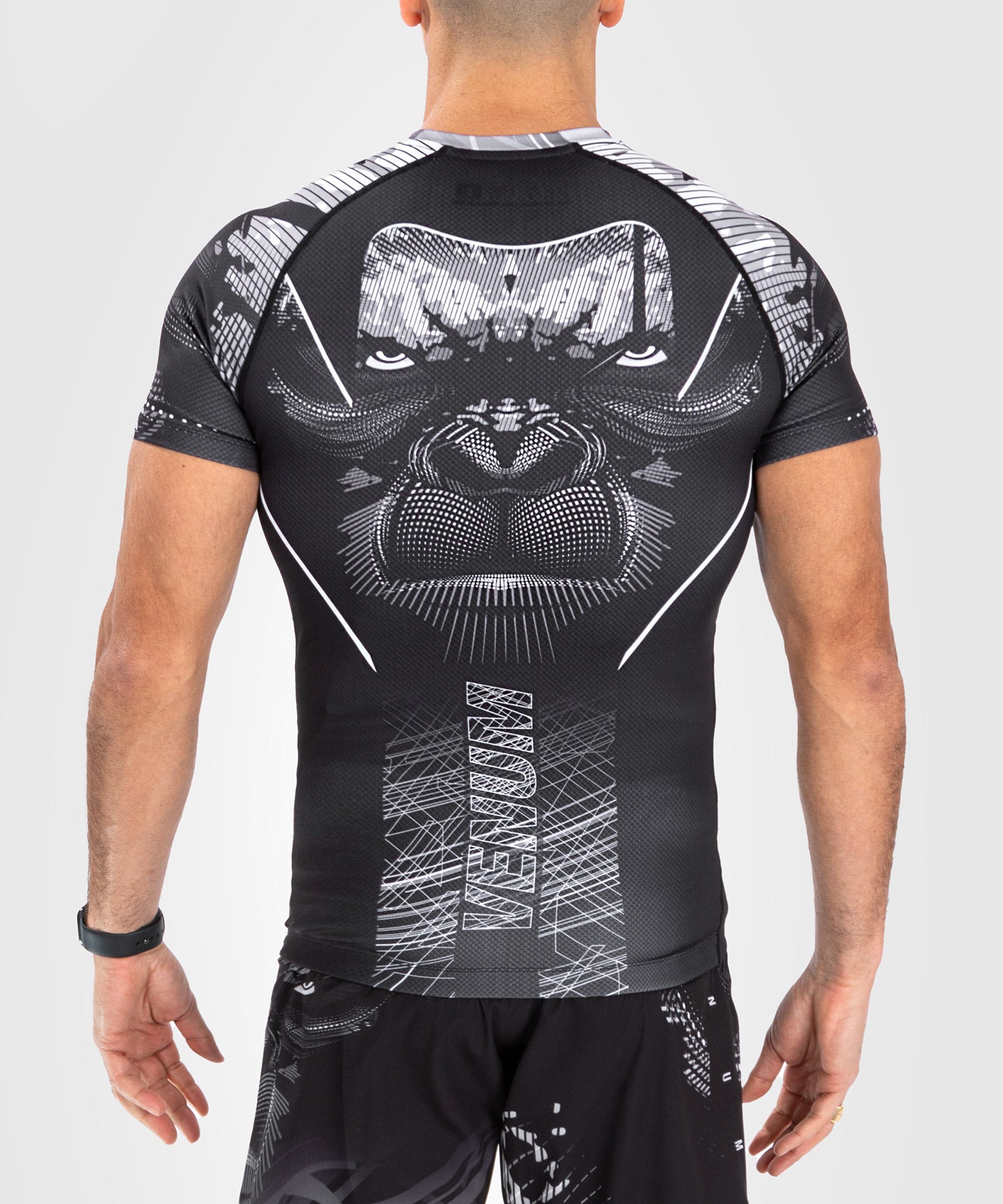 Rashguard Manches Courtes Venum Gorilla Jungle - Noir/Blanc - product-type_T-Shirts de Compression