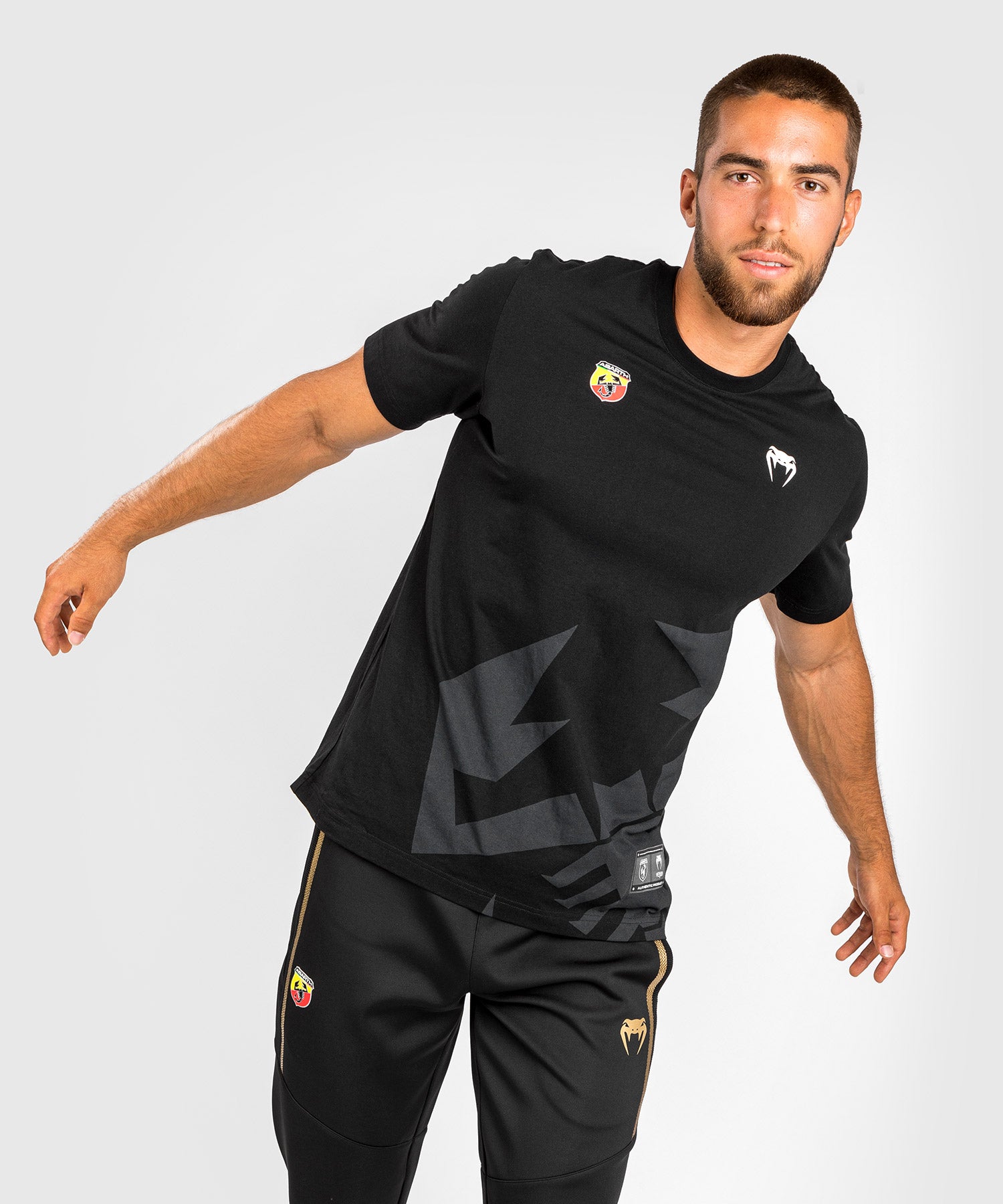 T Shirt Venum Abarth 1 Noir Or Venum France