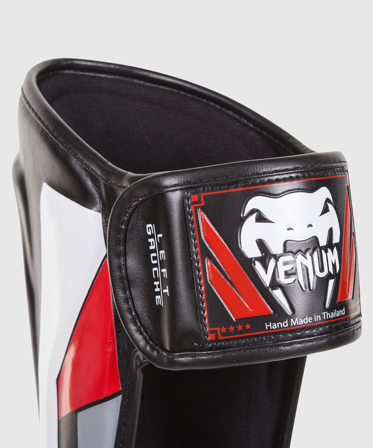 Protège-tibias Venum Elite - Noir/Blanc/Rouge - Protège-tibias