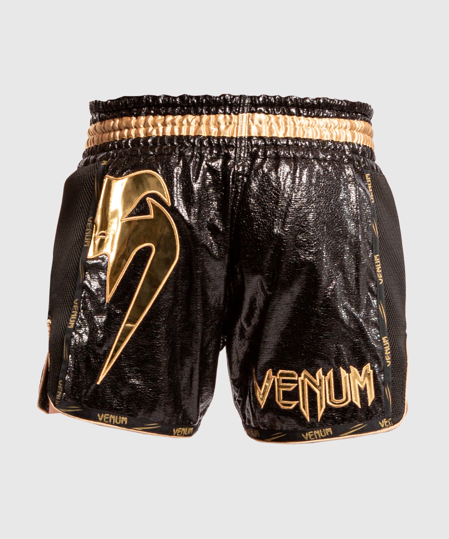 Short de Muay Thai Venum Giant Foil - Noir/Or - Shorts de boxe thaï