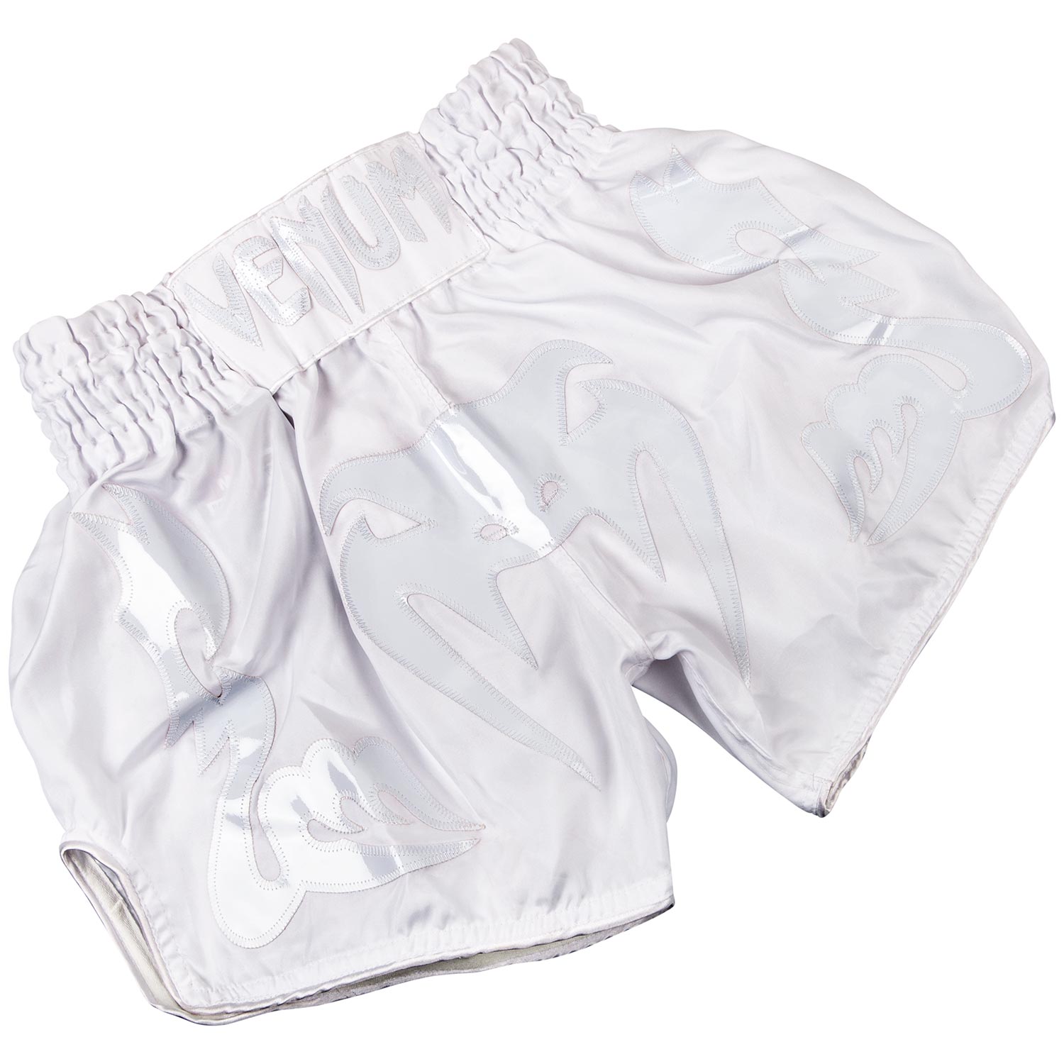 Short de boxe thaï Venum Bangkok Inferno - Blanc - Shorts de boxe thaï
