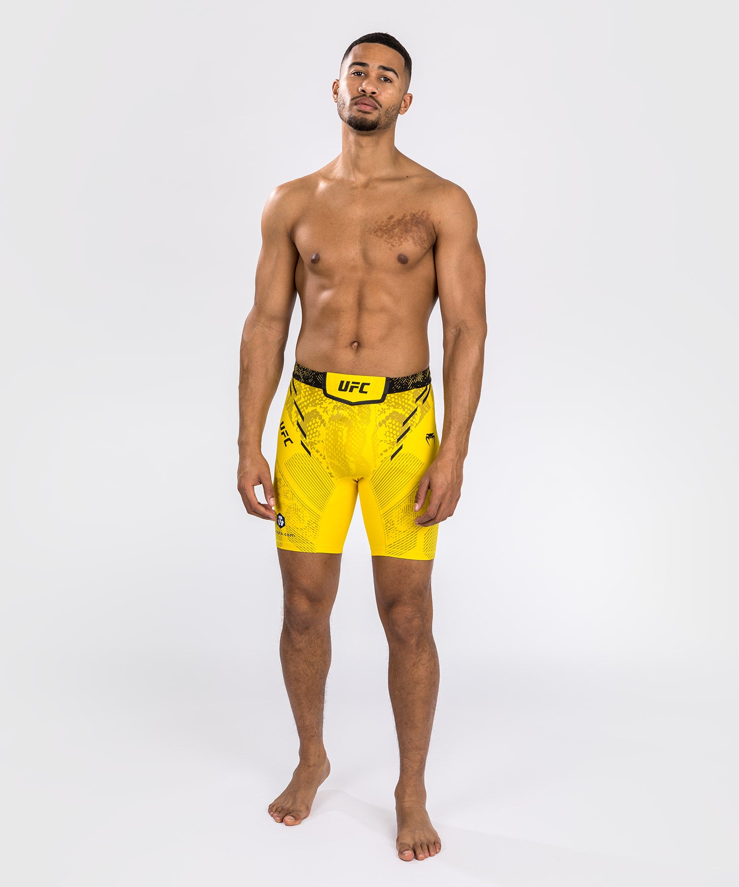 Shorts Vale Tudo pour Hommes UFC Adrenaline by Venum Authentic Fight Night Jaune