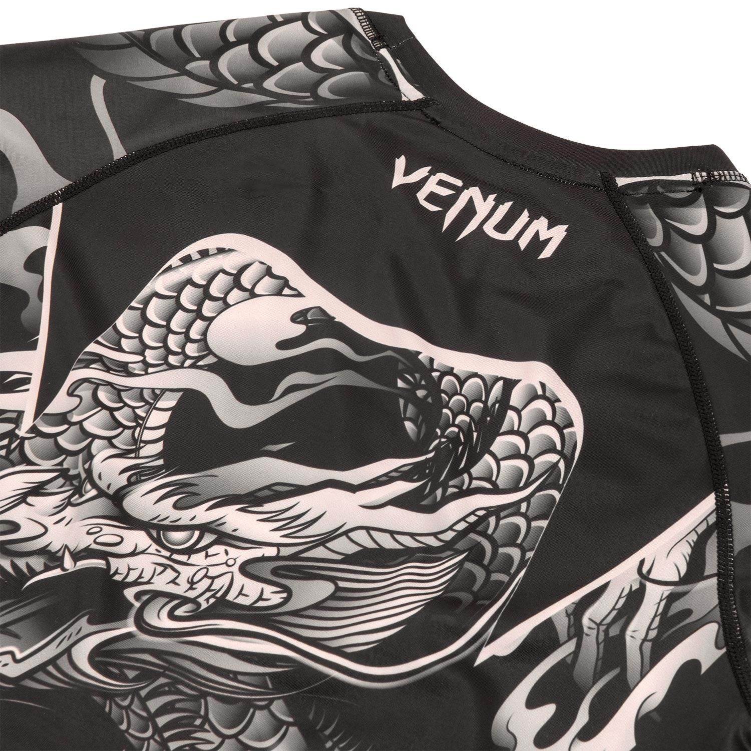 Rashguard Venum Dragon's Flight - Manches courtes - Noir/Sable - T-shirts de compression