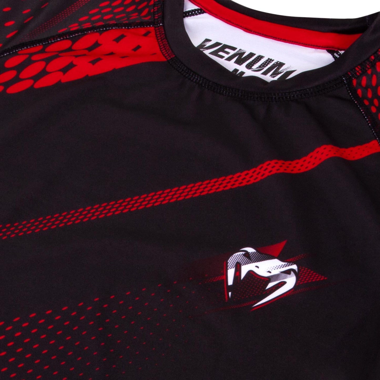 Rashguard Venum Rapid Manches Longues - Noir/Rouge - T-shirts de compression
