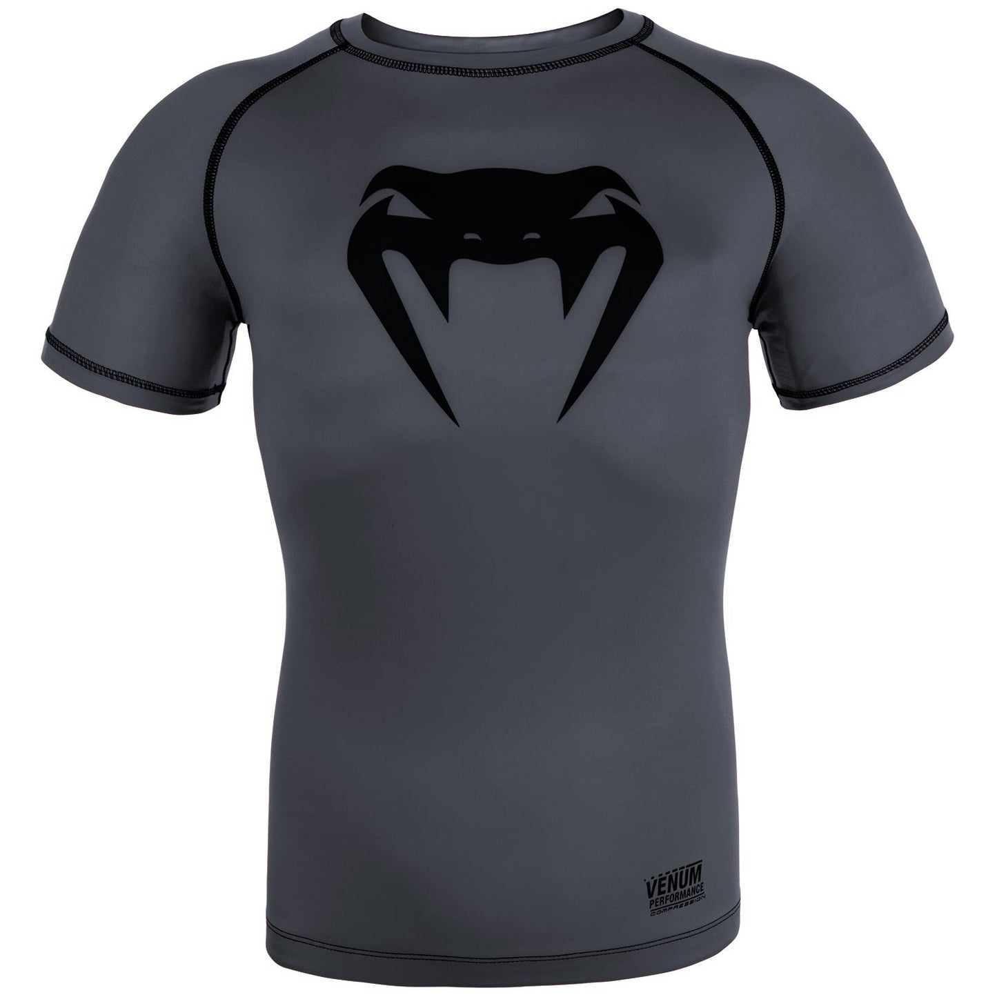 T-shirt de compression Venum Contender 3.0 - Manches courtes - Gris chiné/Noir - T-shirts de compression