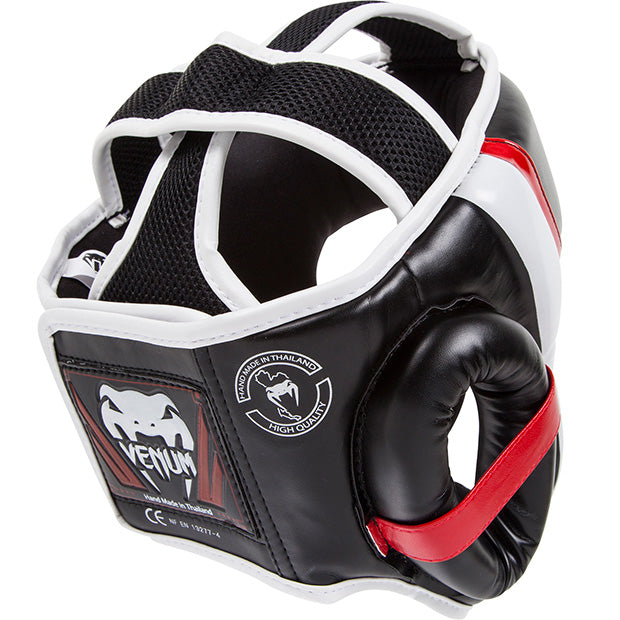 Casque de Boxe Venum Elite - Noir/Blanc/Rouge - Casques