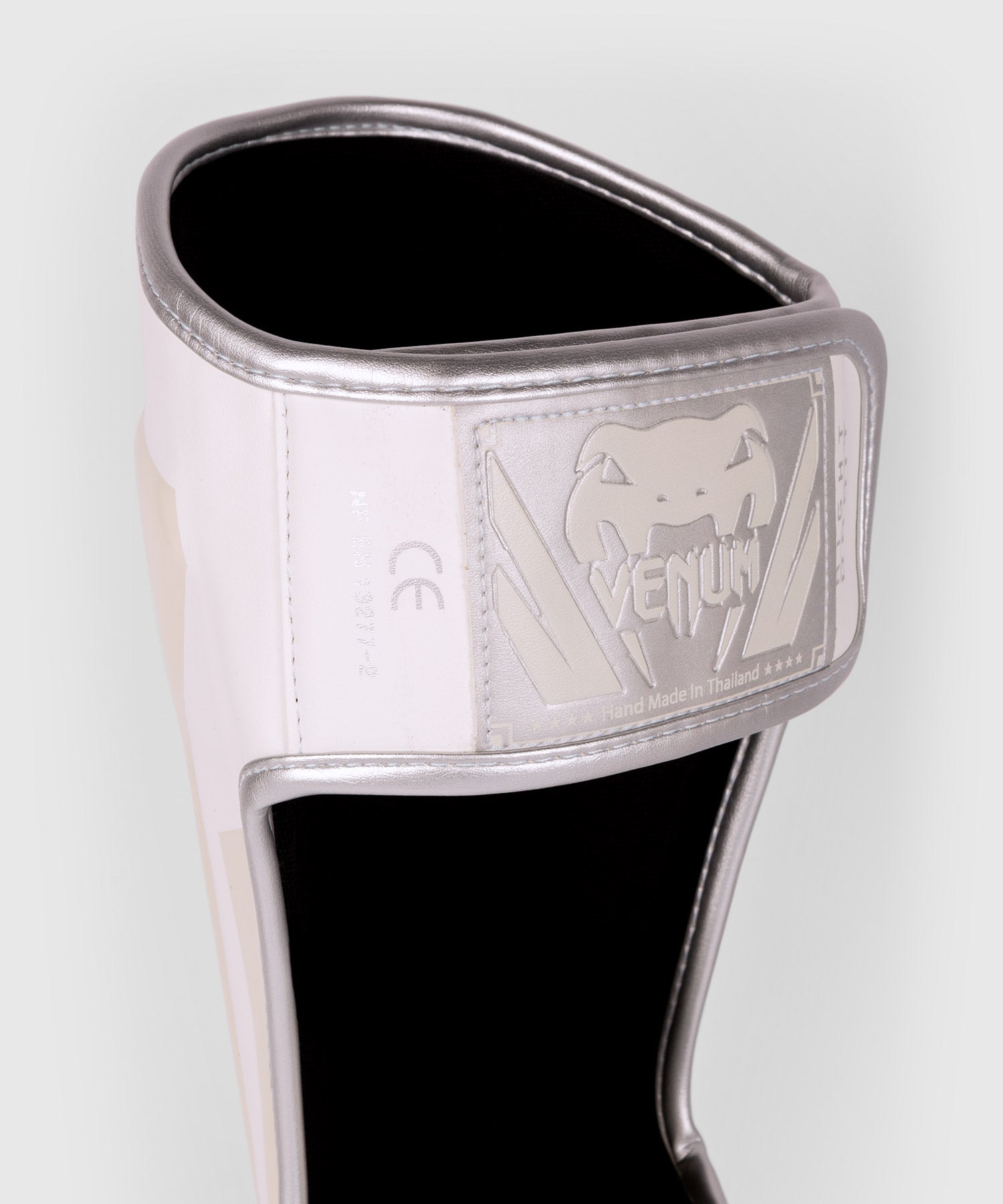 Protège-tibias Venum Elite - Blanc/Argent-Rose - Protège-tibias