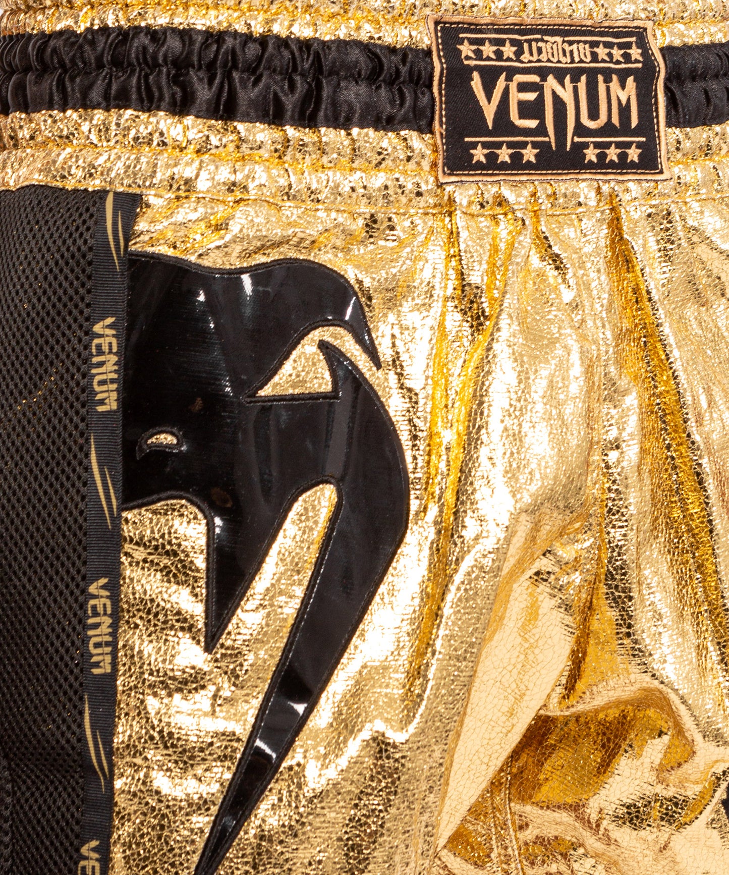 Short de Muay Thai Venum Giant Foil - Doré/Noir - Shorts de boxe thaï