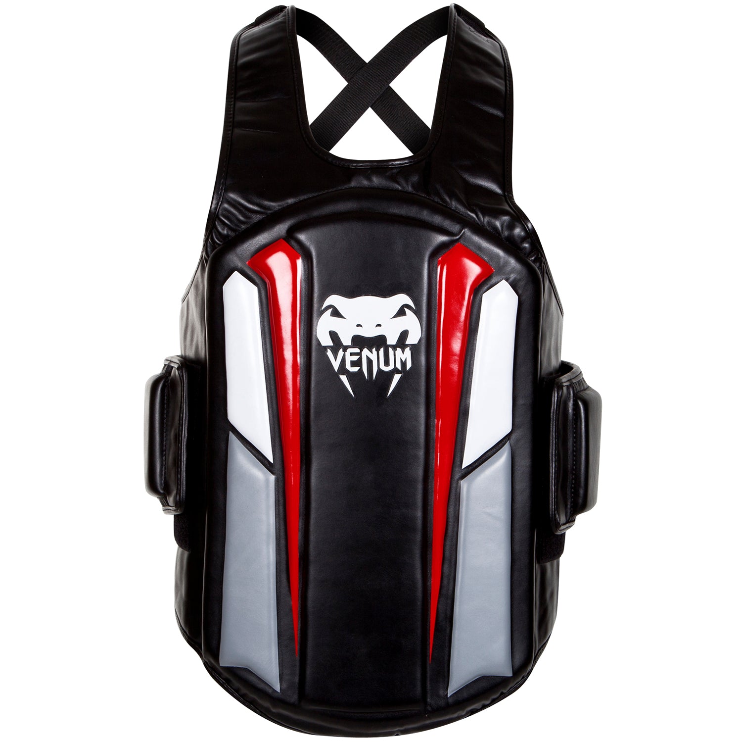 Plastron de protection Venum "Elite" - Noir/Blanc/Rouge - Plastrons