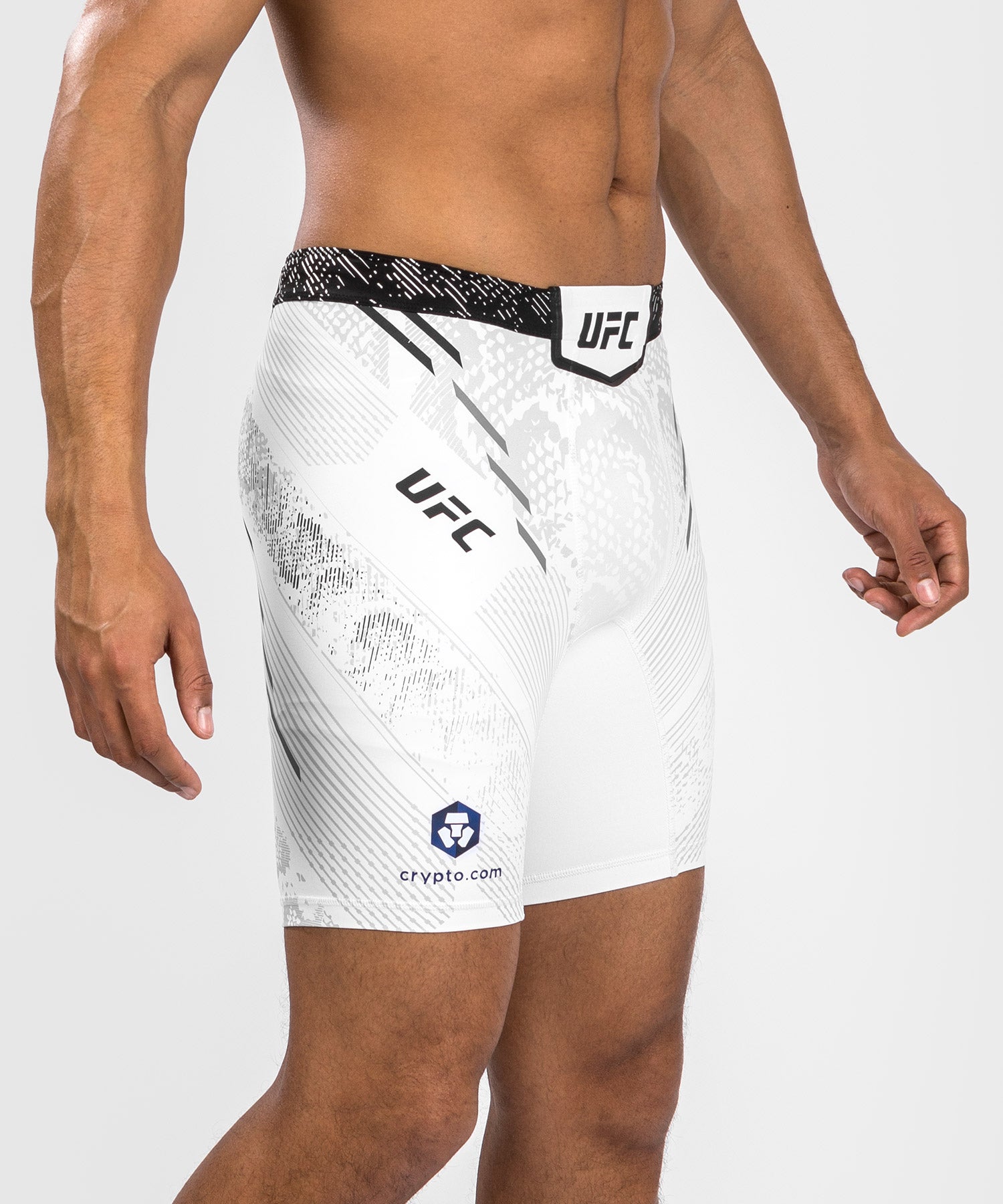 Shorts Vale Tudo pour Hommes UFC Adrenaline by Venum Authentic Fight Night - Blanc - Shorts de compression