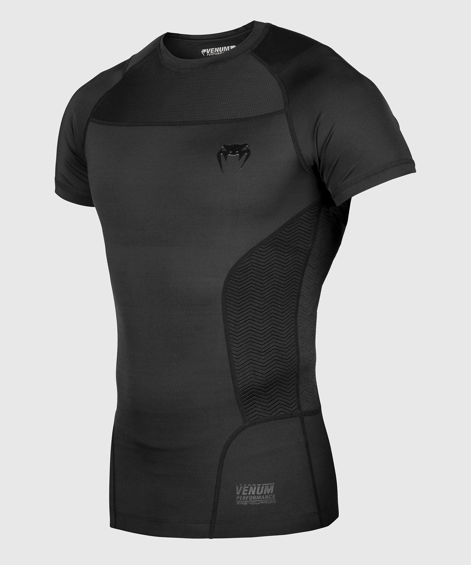 Rashguard Venum G-Fit - Manches Courtes- Noir - product-type_T-Shirts de Compression