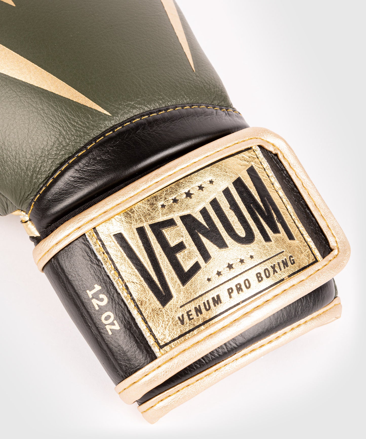 Gants de boxe pro Venum Giant 2.0 - Velcro - Kaki/Or - Gants de boxe Pro