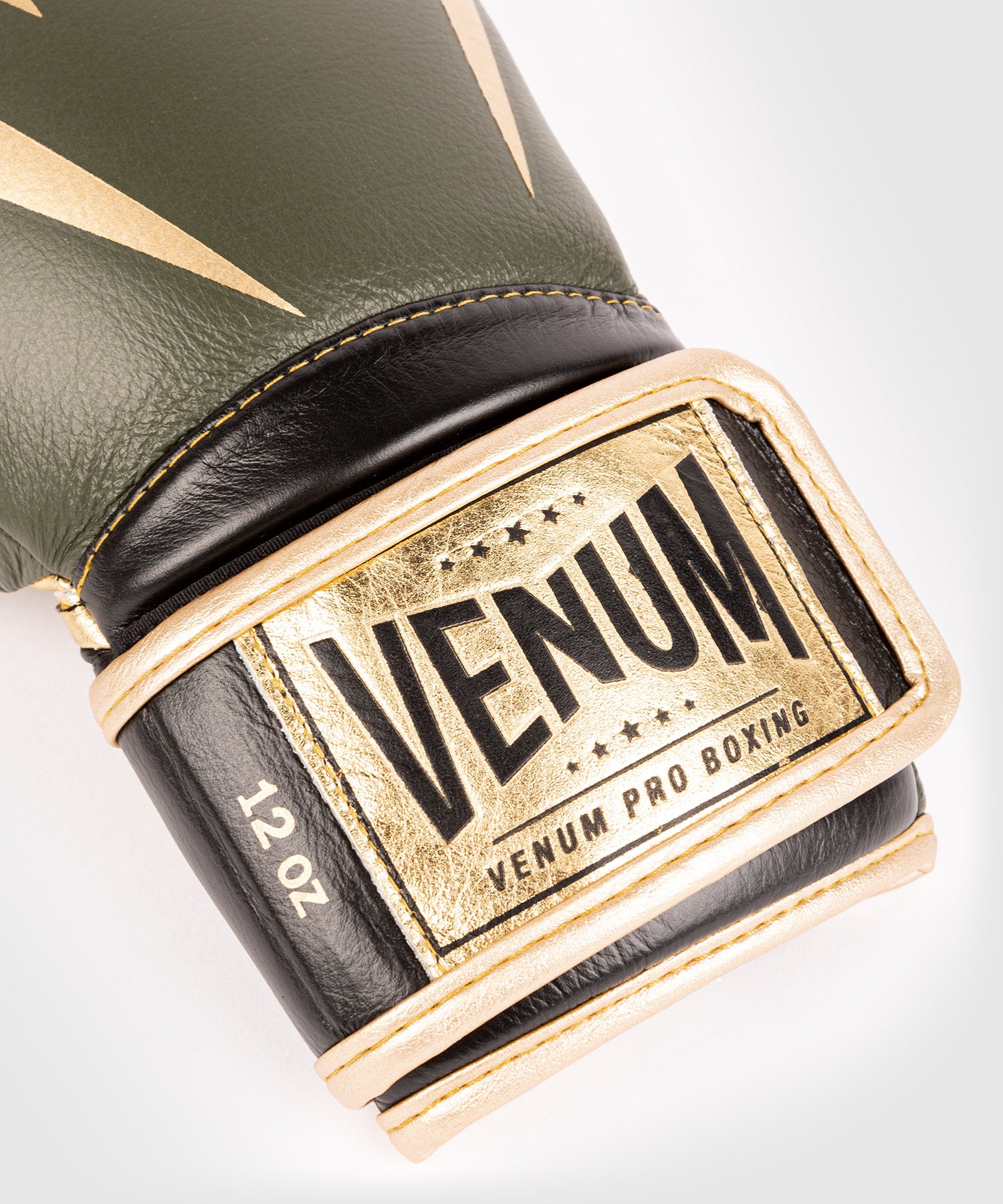 Gants de boxe pro Venum Giant 2.0 - Velcro - Kaki/Or - Gants de boxe Pro