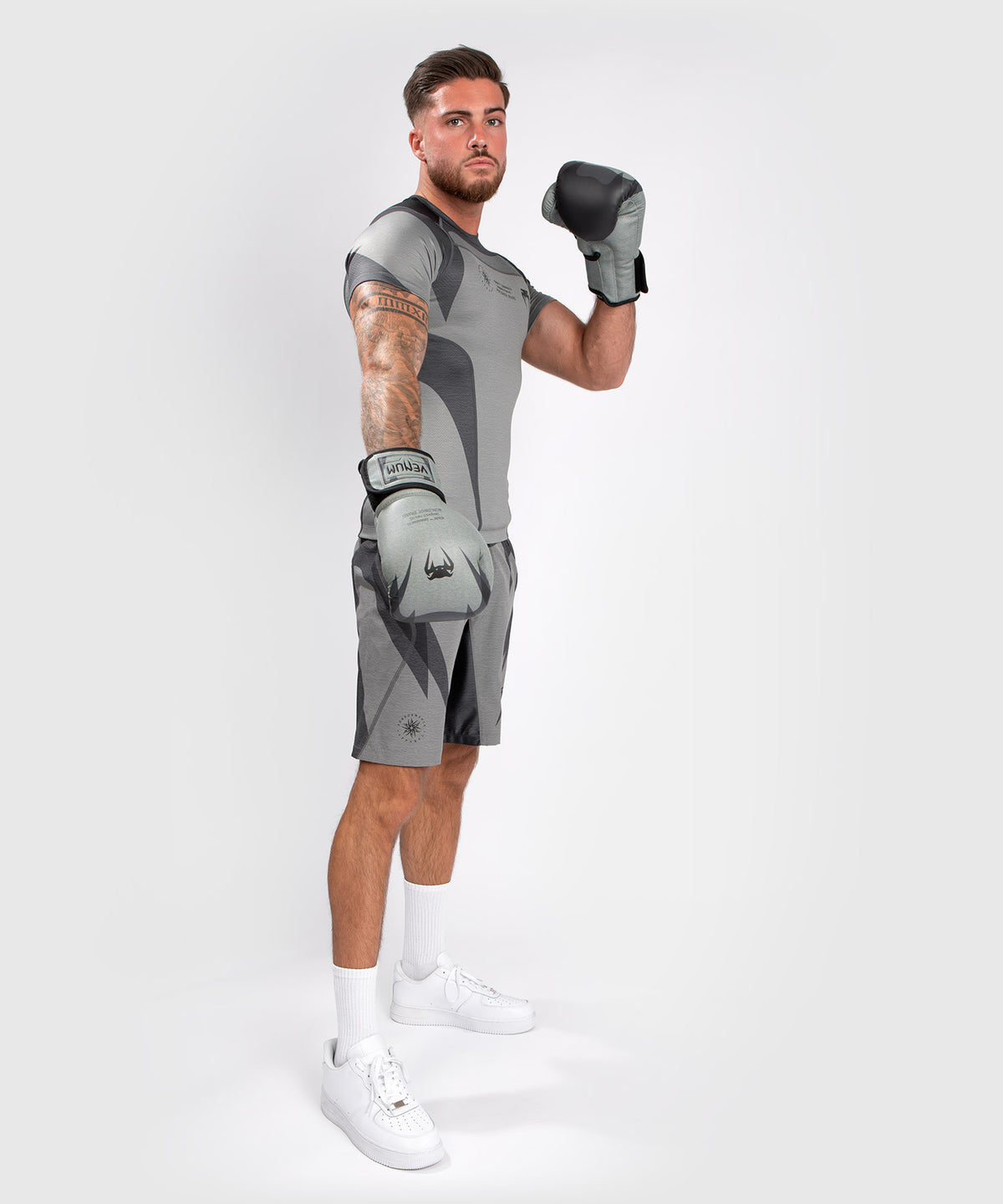 T-Shirt de Compression Venum Stone - Manches Courtes - Vert Minéral - T-shirts de compression
