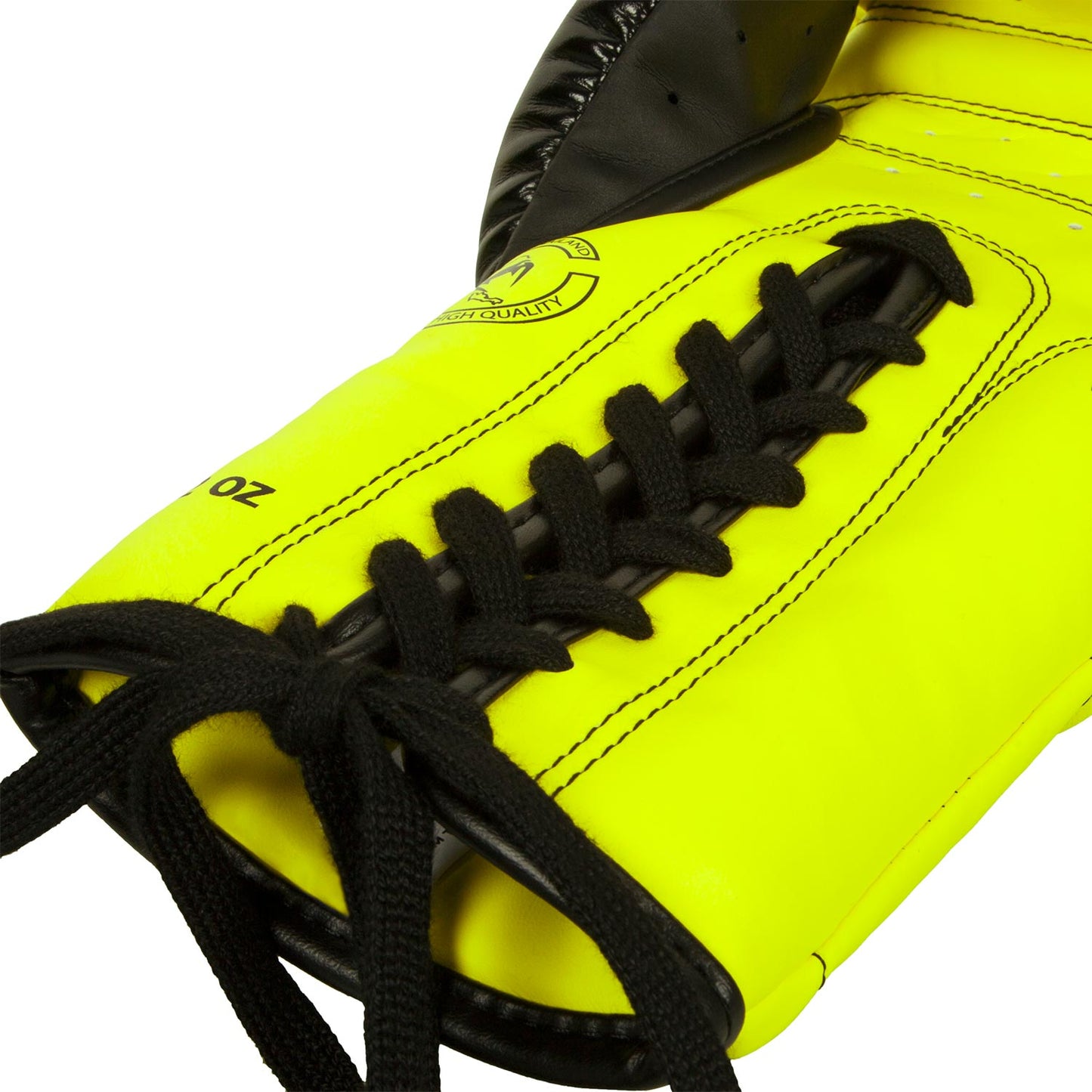 Gants de boxe Venum Elite à lacets - Jaune Fluo - Gants de boxe