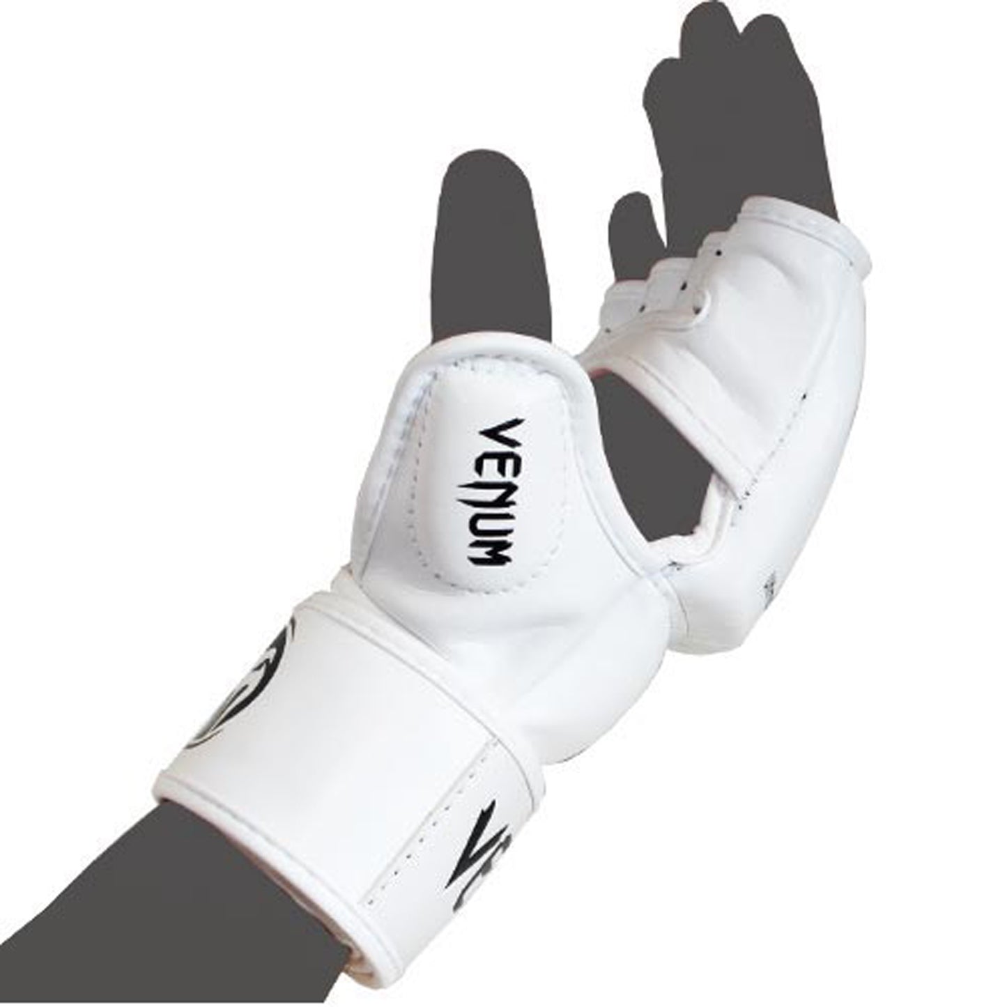 Gants MMA Venum Impact - Cuir Skintex - Blanc - Gants de MMA