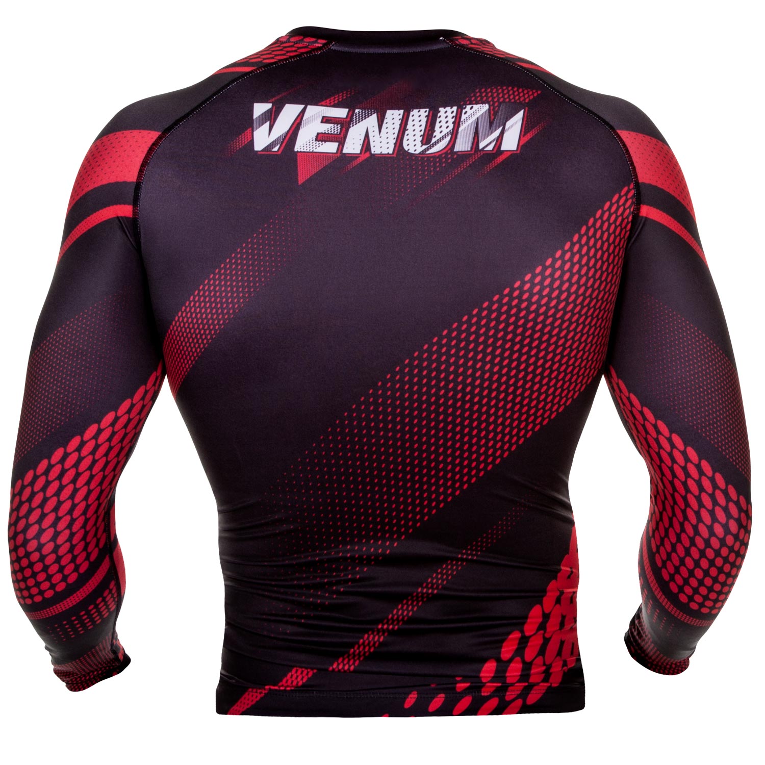 Rashguard Venum Rapid Manches Longues - Noir/Rouge - T-shirts de compression