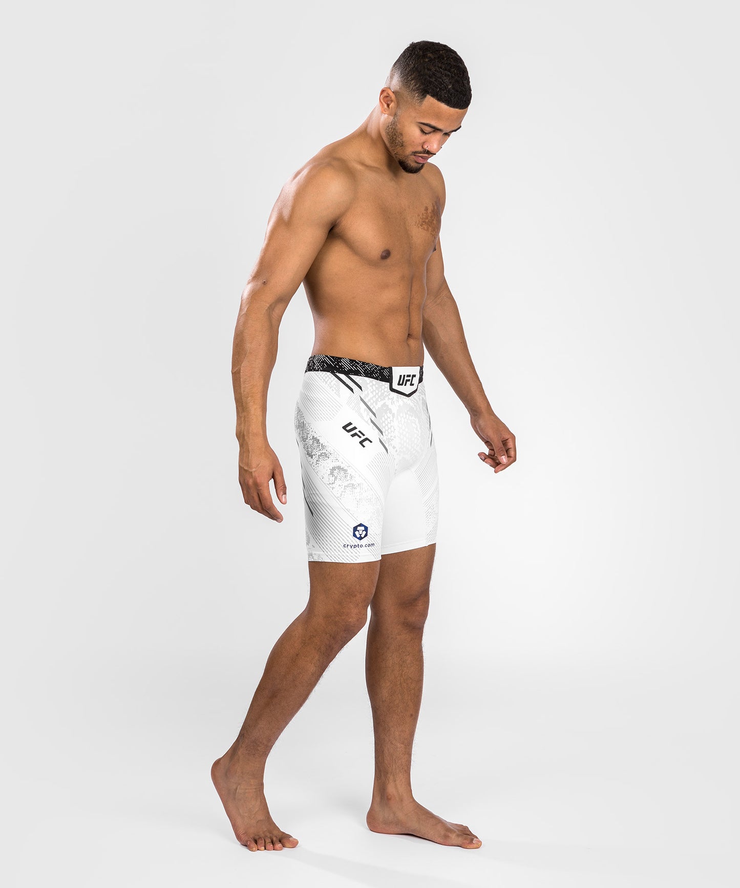 Shorts Vale Tudo pour Hommes UFC Adrenaline by Venum Authentic Fight Night - Blanc - Shorts de compression