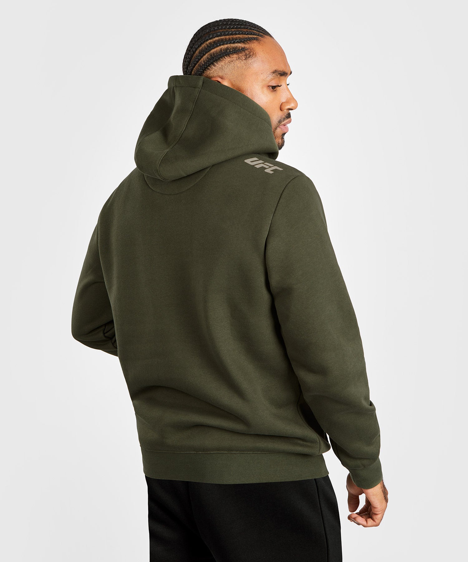 Sweatshirt capuche pour Hommes UFC Adrenaline by Venum Fight Week Kaki