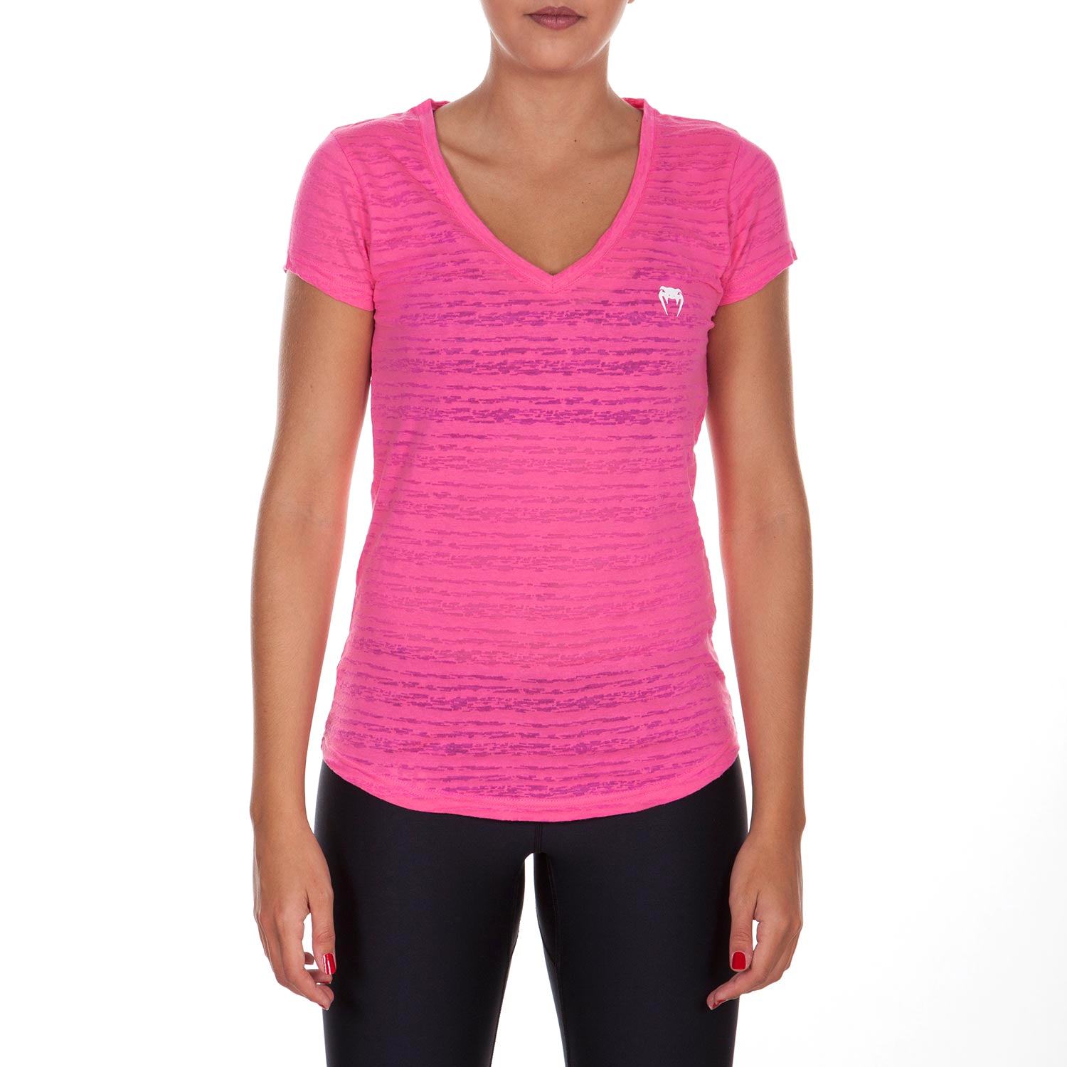 T-shirt Femme Col V Venum Essential - Rose - T-shirts