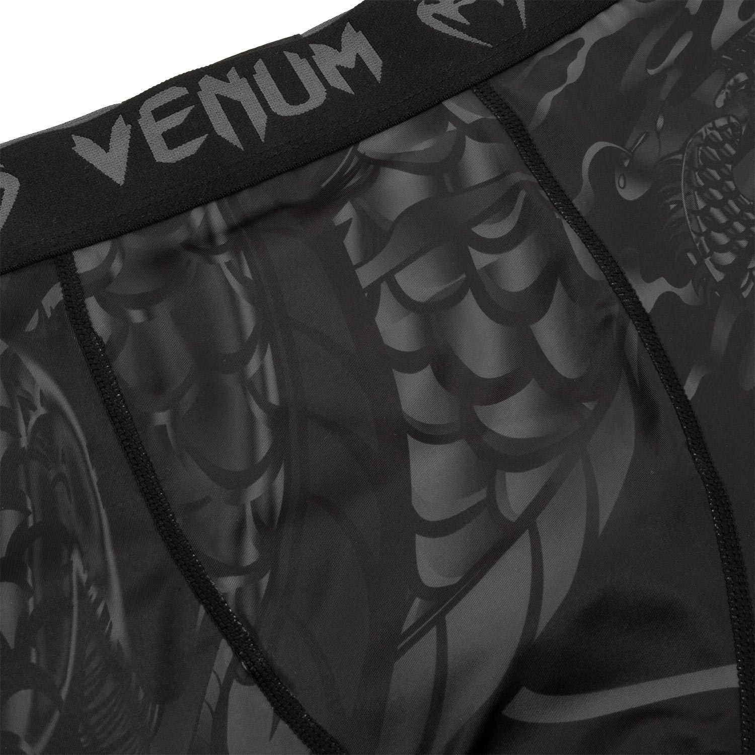 Short de compression Venum Dragon's Flight - Noir/Noir - Shorts de compression