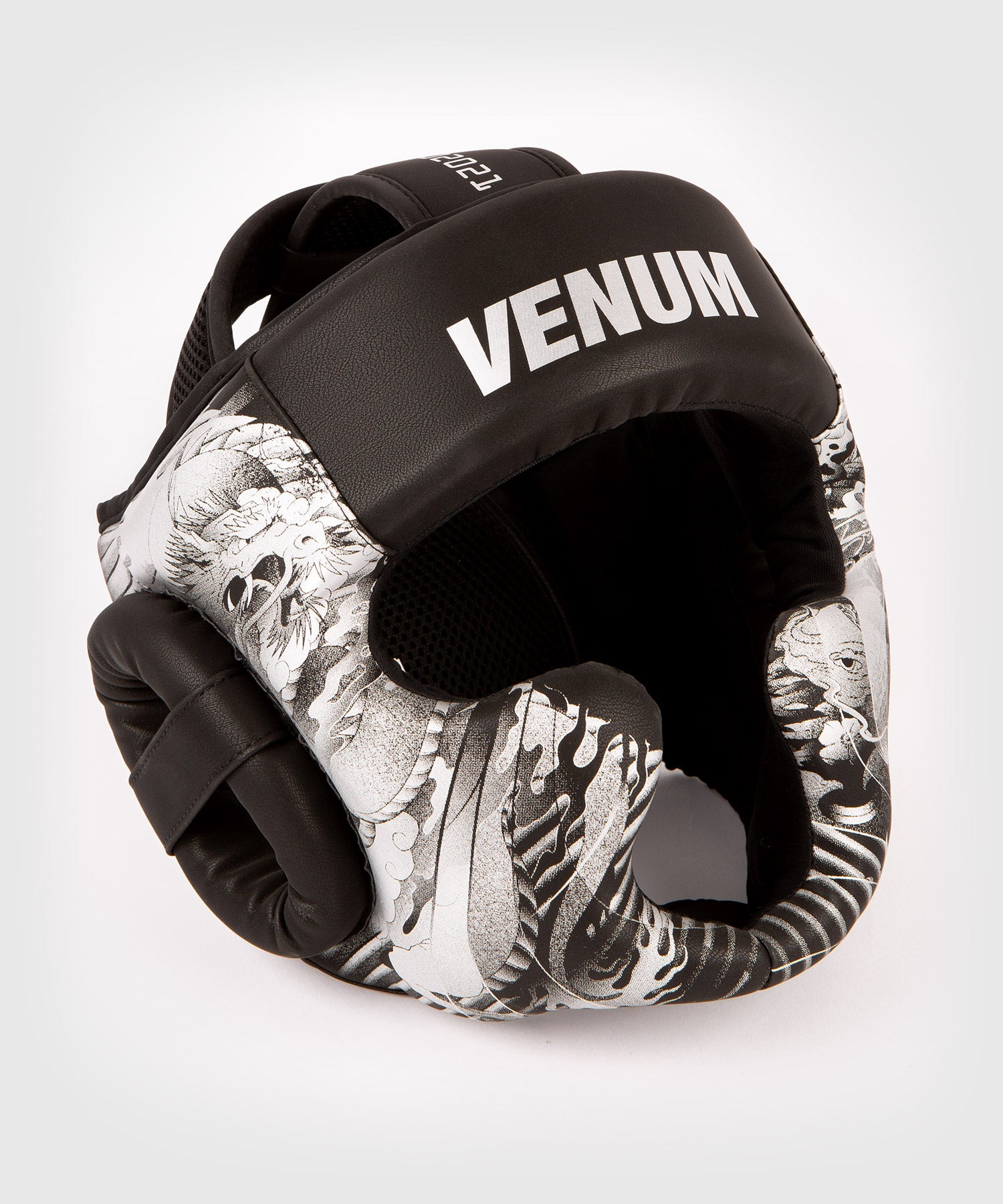 Casque de Boxe Venum YKZ21 - Noir/Argent - Casques