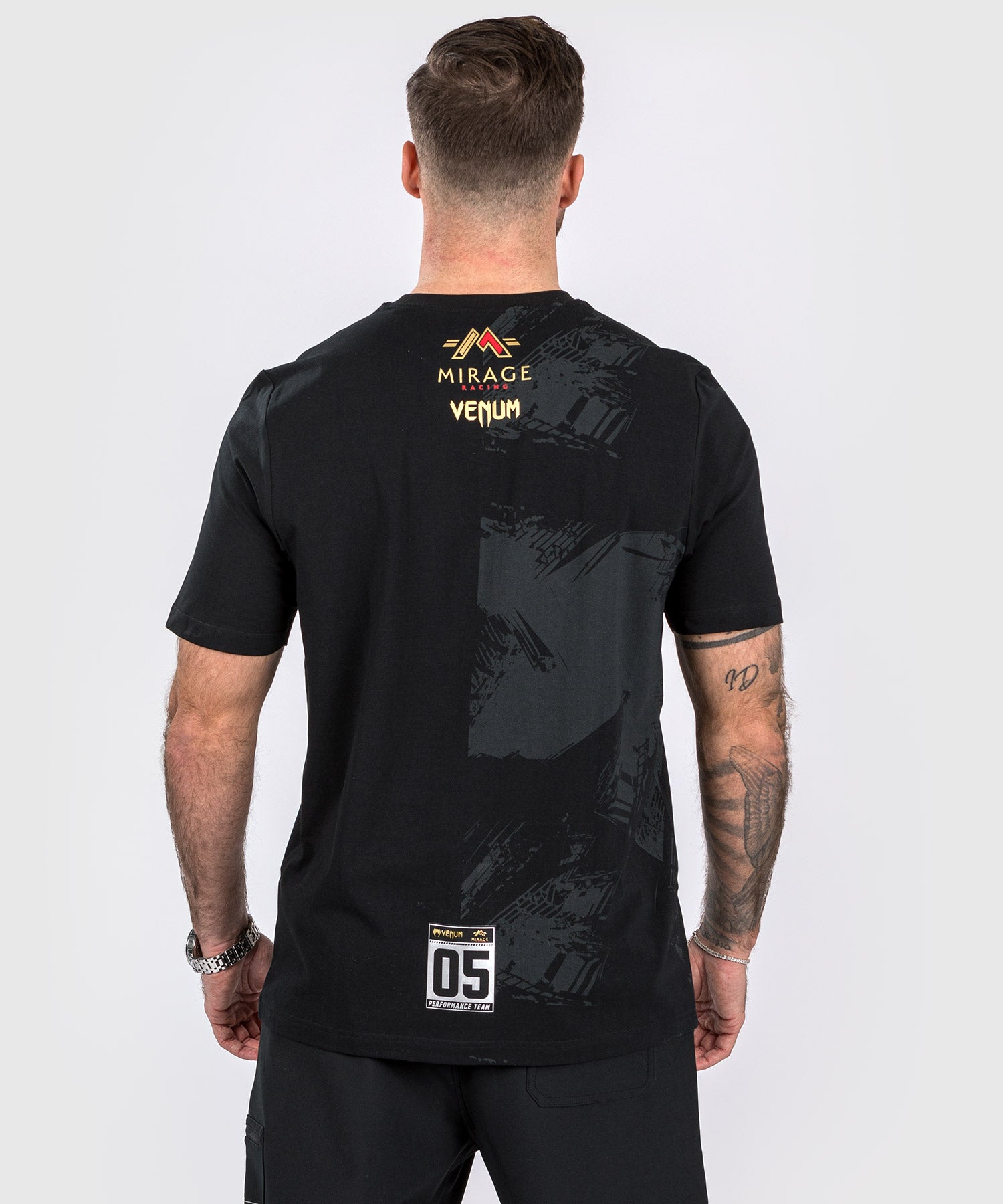 T shirt discount noir et doré