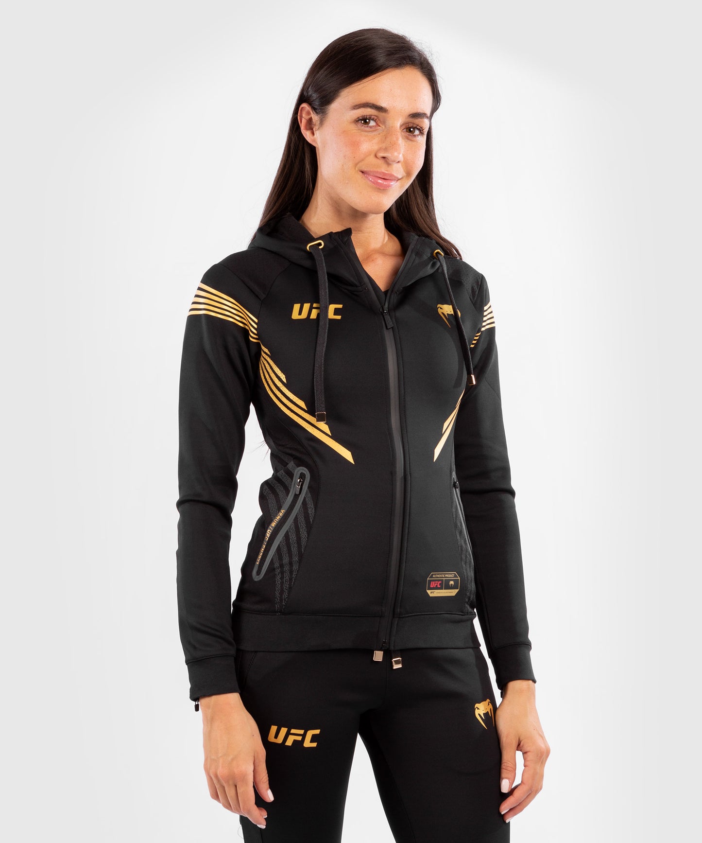 Sweatshirt à Capuche Femme Fighters UFC Venum Authentic Fight Night - Champion - Sweatshirts