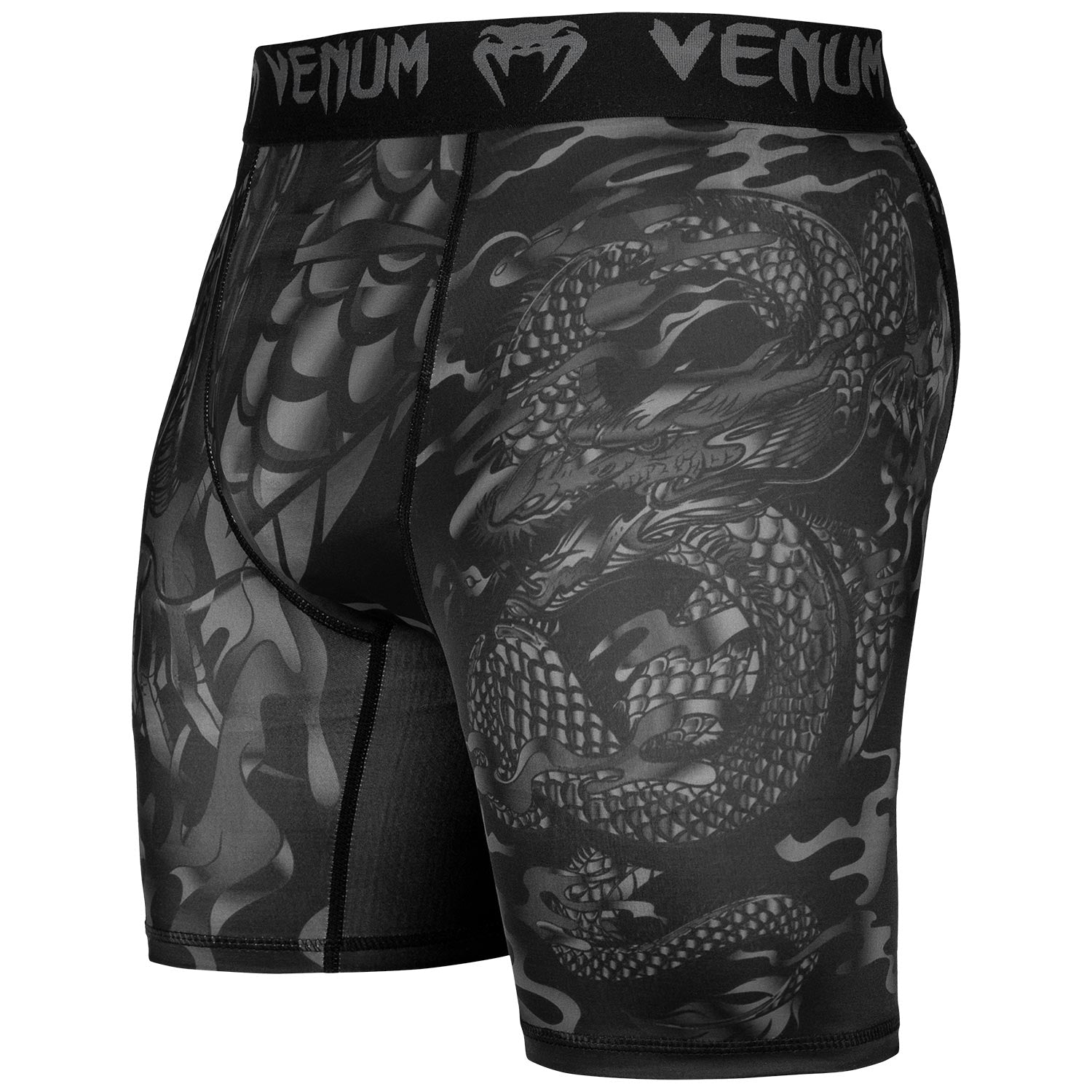 Short de compression Venum Dragon's Flight - Noir/Noir - Shorts de compression