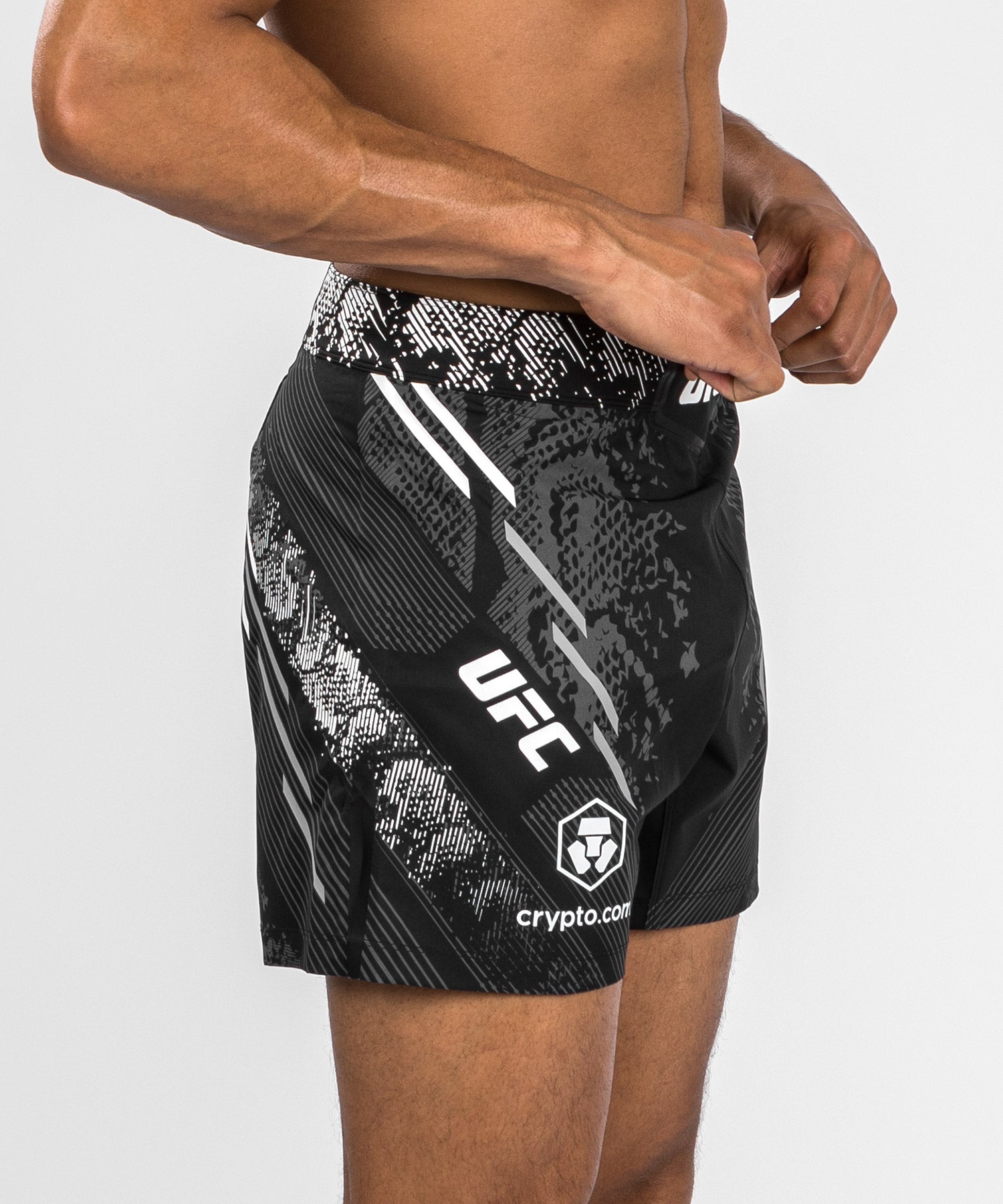 Shorts de combat Coupe courte pour Hommes UFC Adrenaline by Venum Authentic Fight Night Noir