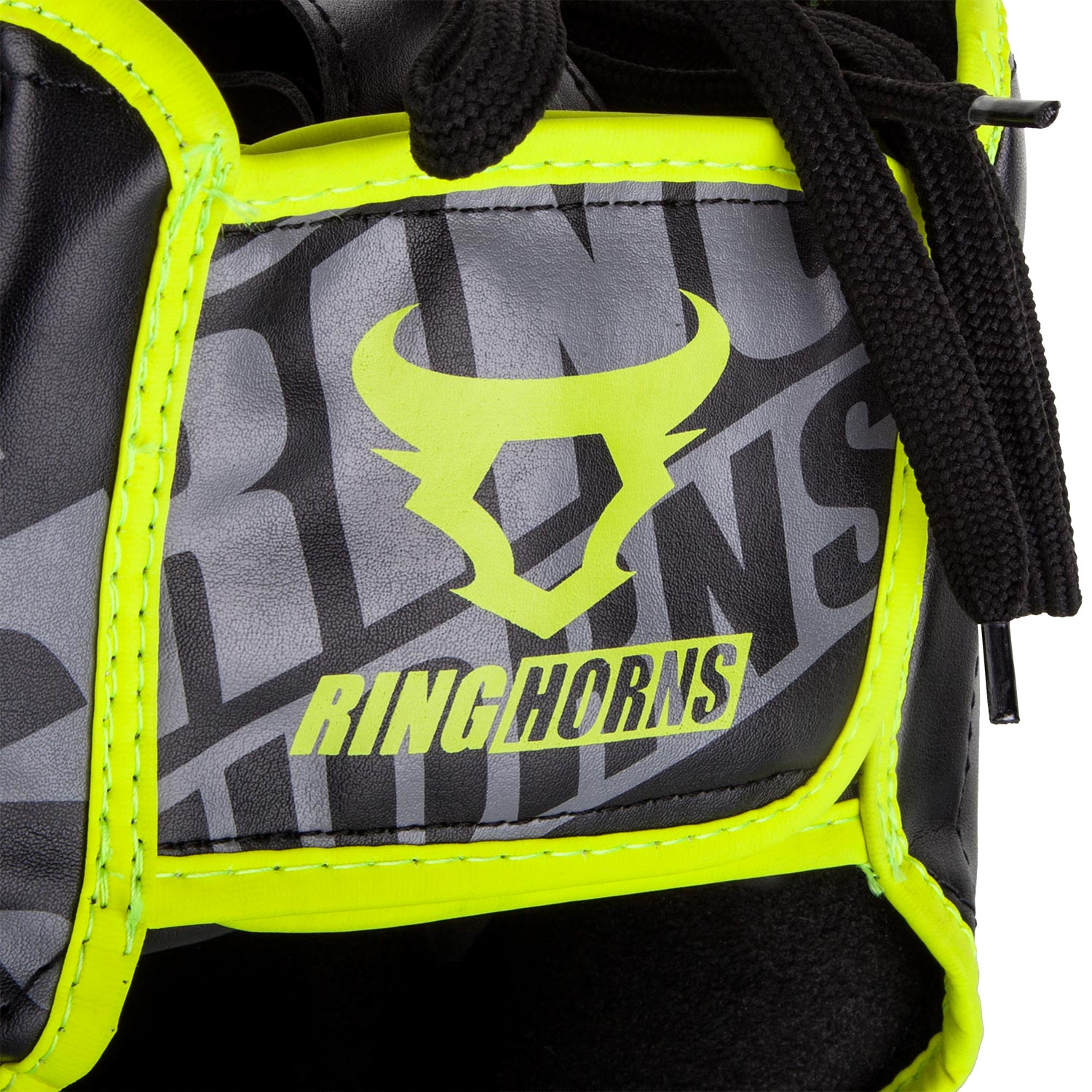 Casque de boxe Ringhorns Nitro - Noir/Jaune Fluo - Casques