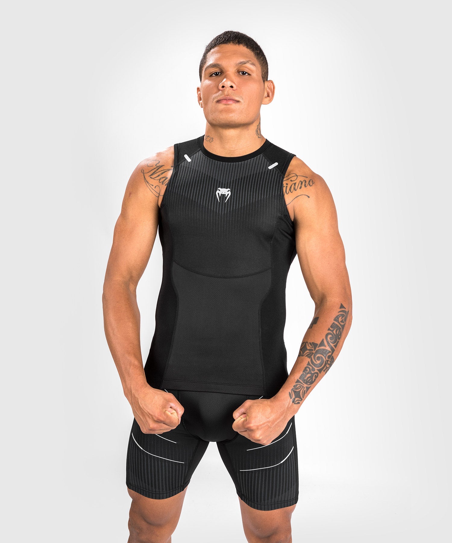 Rashguard Venum Sans Manches Biomecha - Noir/Gris - product-type_Débardeurs de Compression