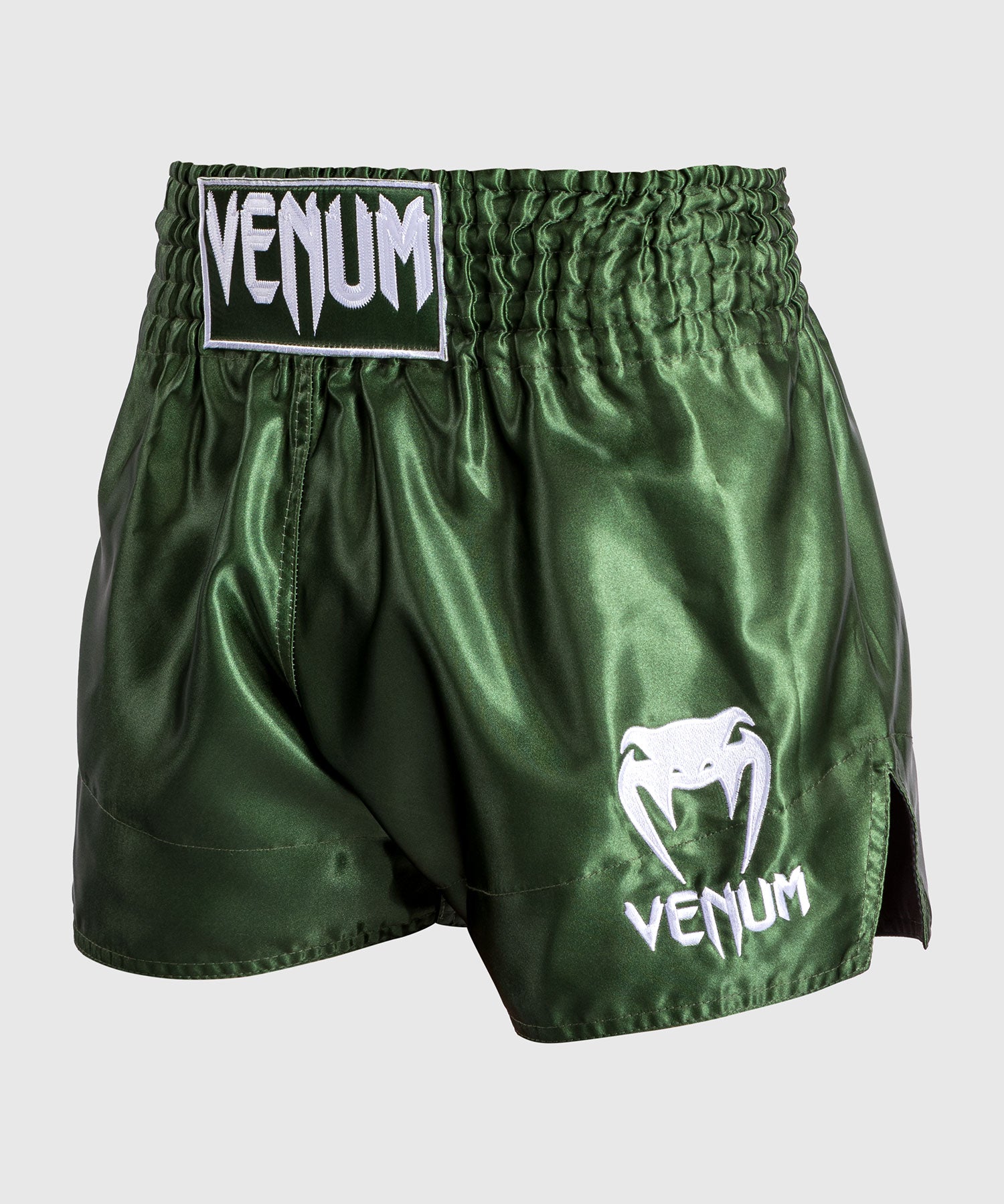 Venum Classic Short Muay Thai Kaki Blanc Venum France