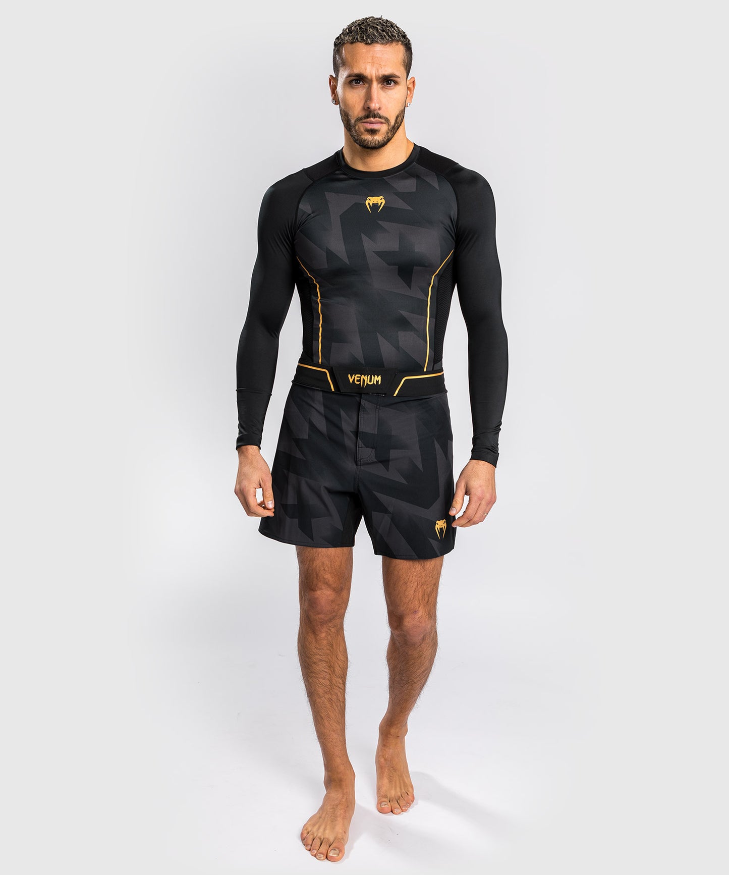 Rashguard Venum Razor - Manches Longues - Noir/Or - product-type_T-Shirts de Compression