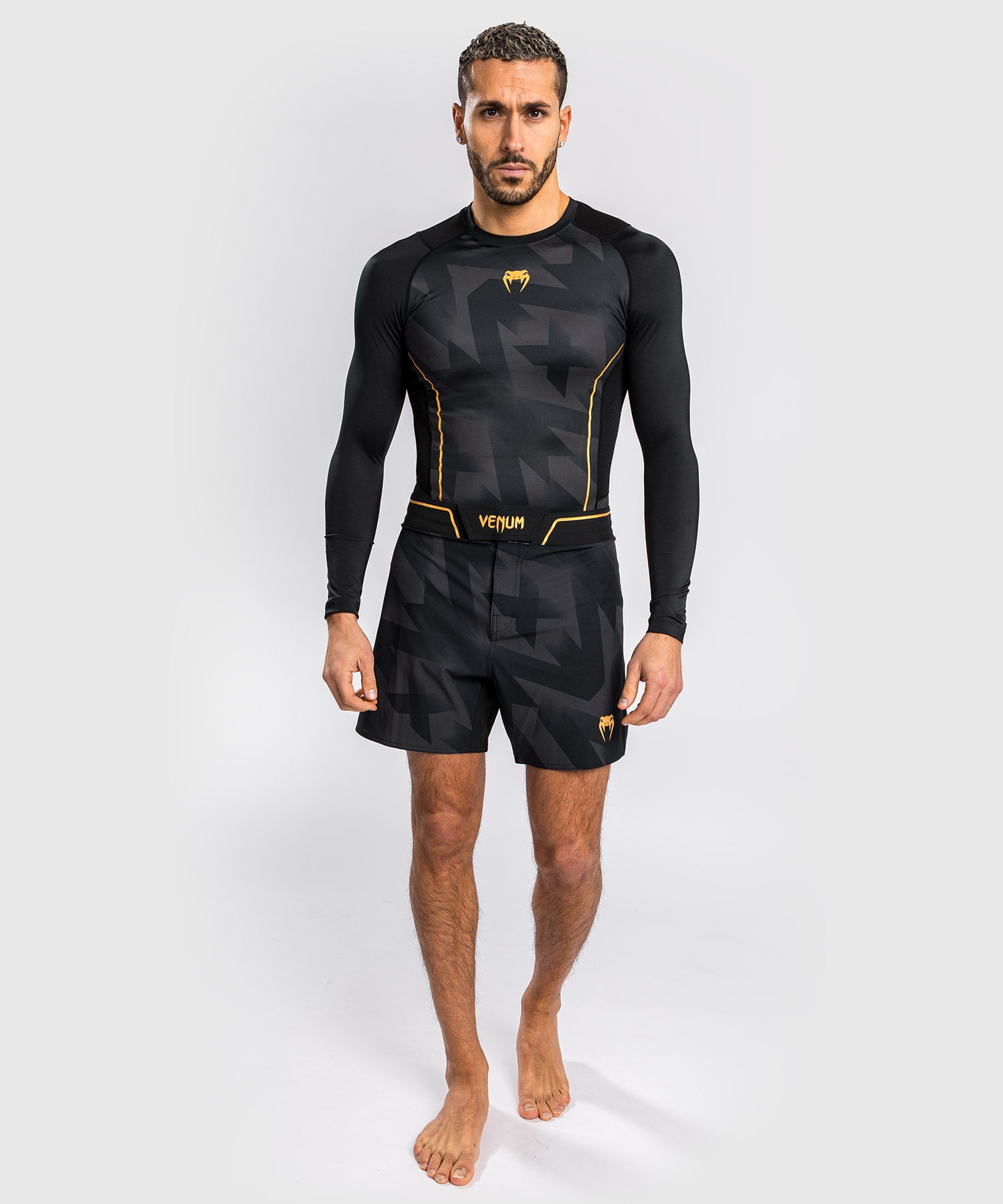 Rashguard Venum Razor - Manches Longues - Noir/Or - product-type_T-Shirts de Compression