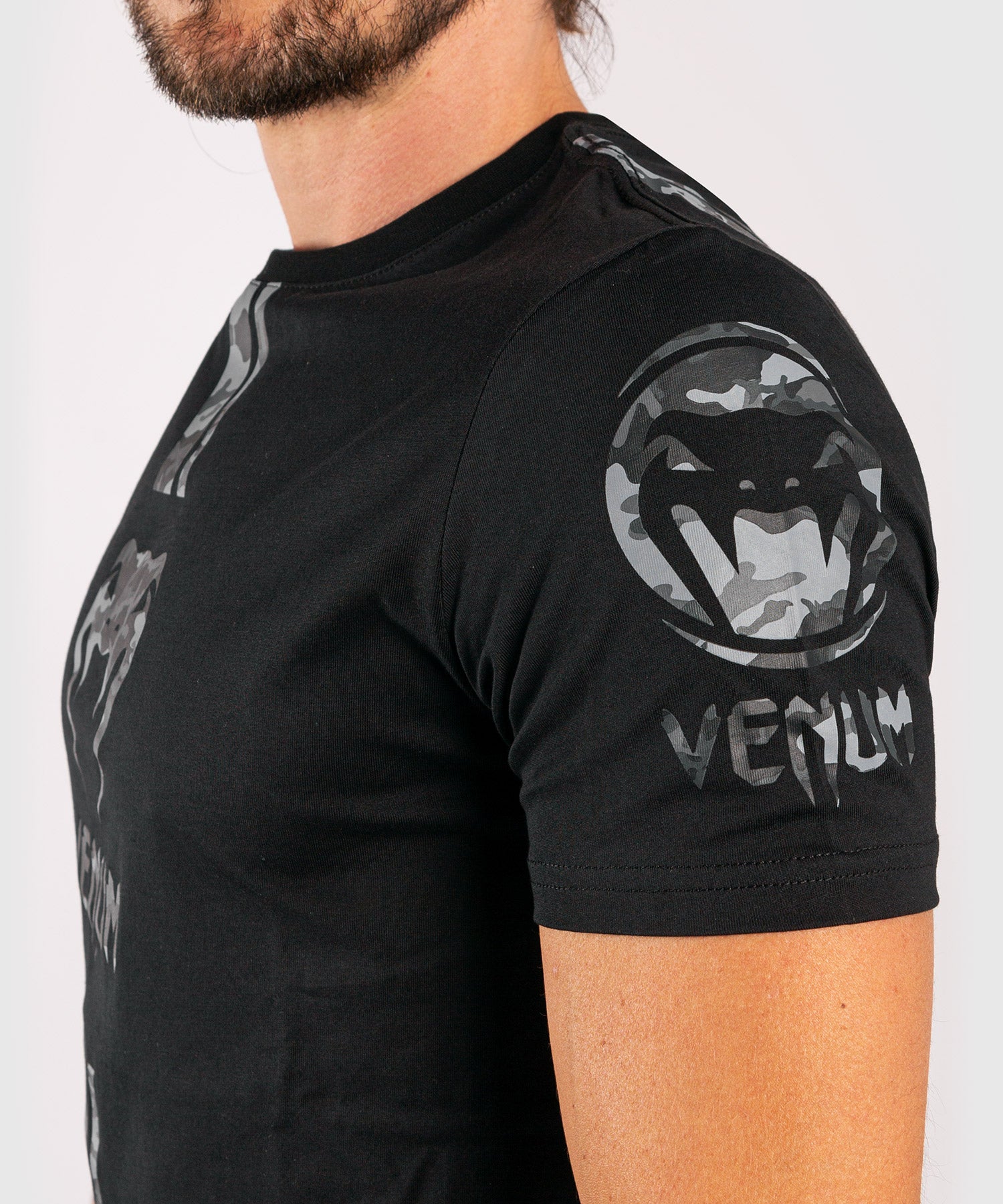 T-shirt Venum Logos - Noir/Urban camo - T-shirts
