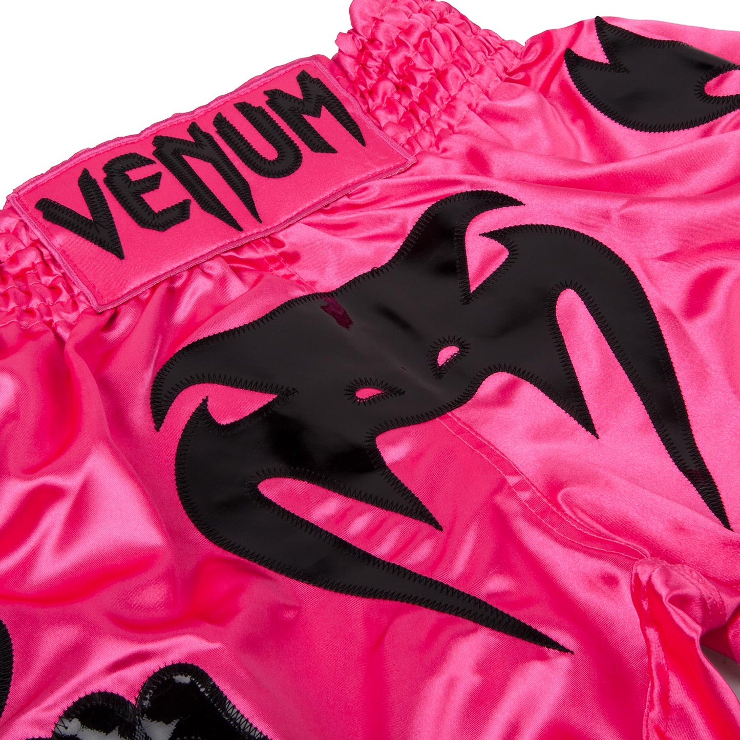 Short de boxe thaï Venum Bangkok Inferno - Rose/Noir - Shorts de boxe thaï