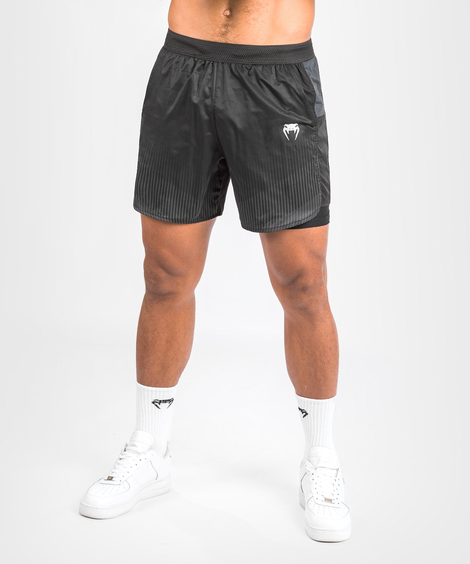 Short d'entraînement Venum Biomecha 2-en-1 - Noir/Gris - product-type_Shorts de training